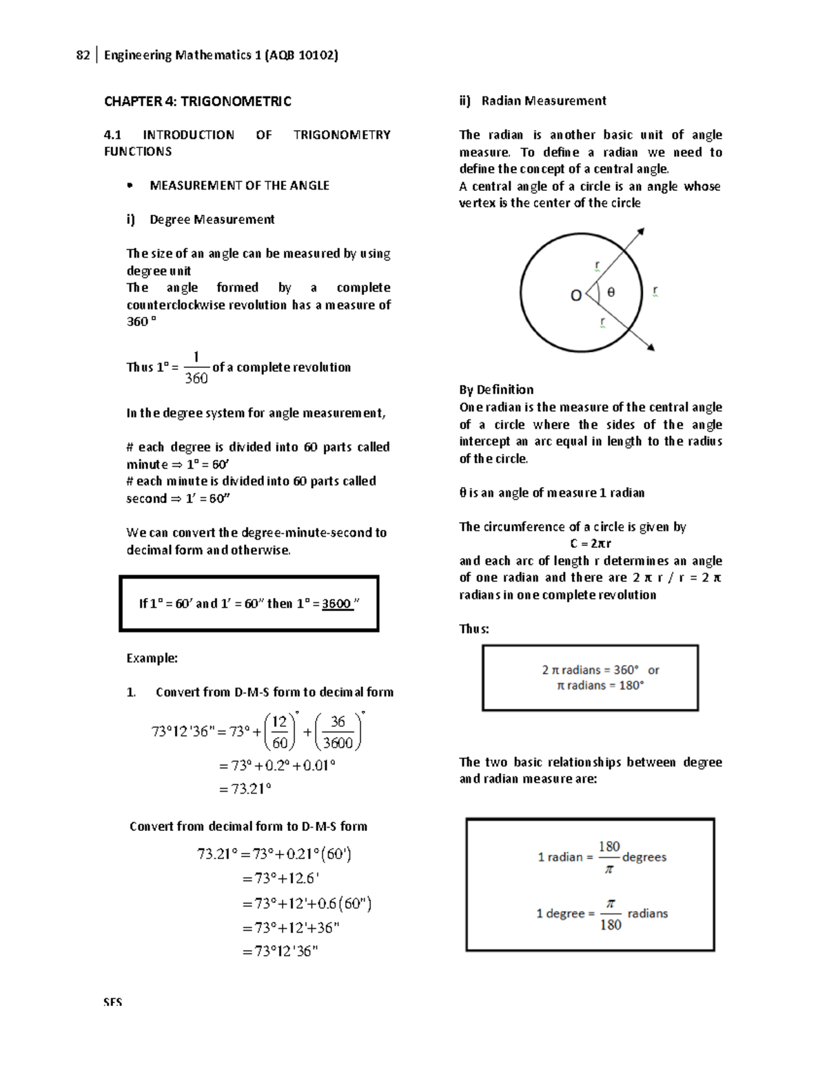 Trigonometry - nothing - CHAPTER 4: TRIGONOMETRIC 4 INTRODUCTION OF ...