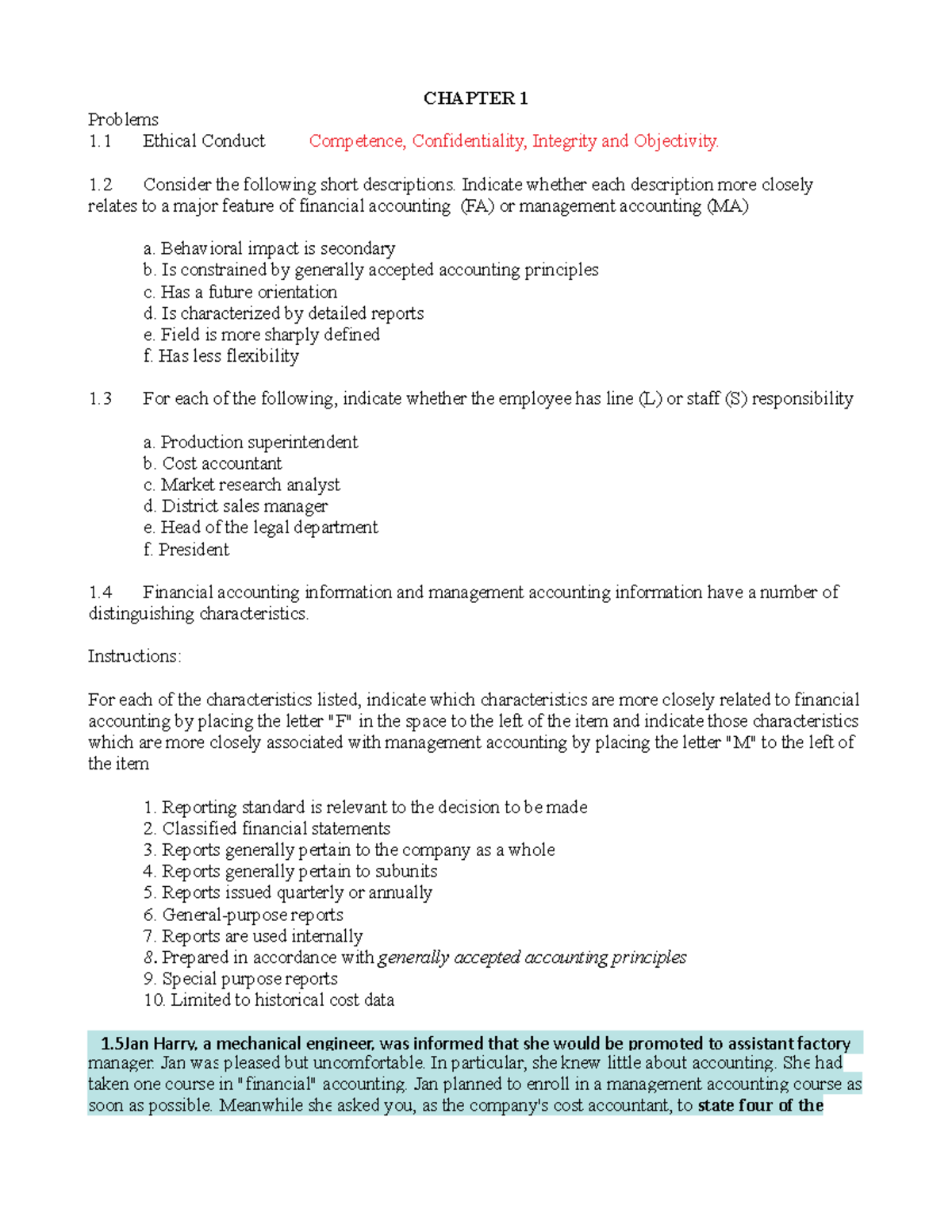 SCM Lesson 1 with assignment 1 - 1 Harry, a mechanical engineer, was ...