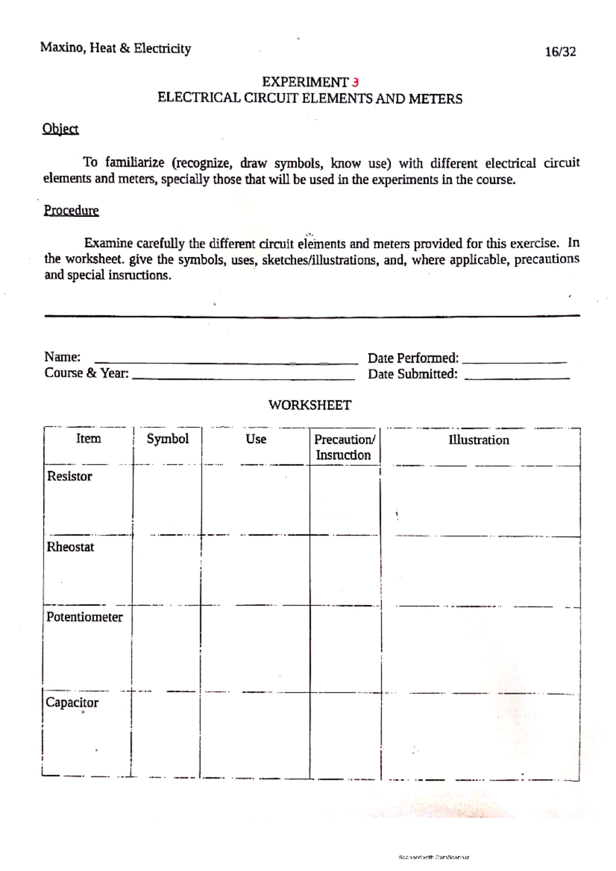 Lab Exercise No. 3-1 - Copy - science - Studocu