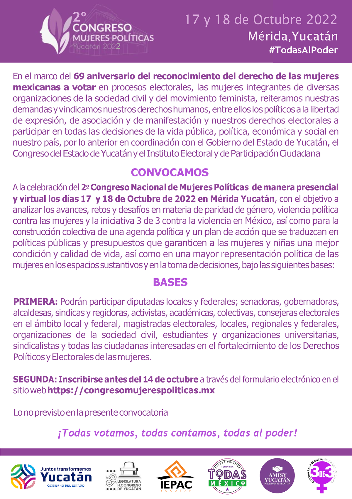 Convocatoria y Programa 2º Congreso de Mujeres Políticas - 2∫ 17 y 18 ...