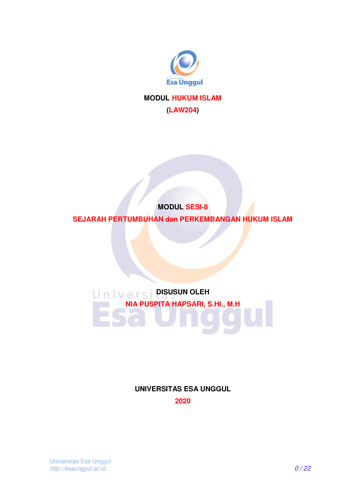 Modul-8 HI Kurikulum. 2019 , PDF - Universitas Esa Unggul Esaunggul.ac ...