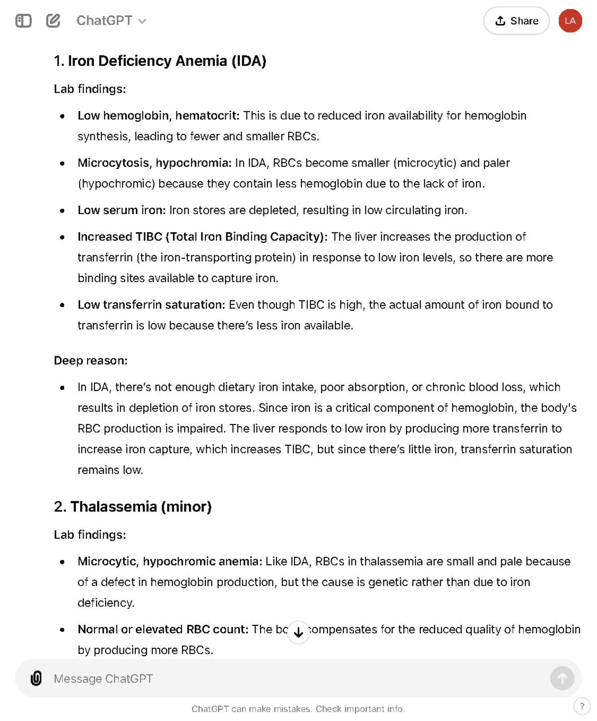 Chat GPT - clinchem - (RBC) production are affected, leading to ...