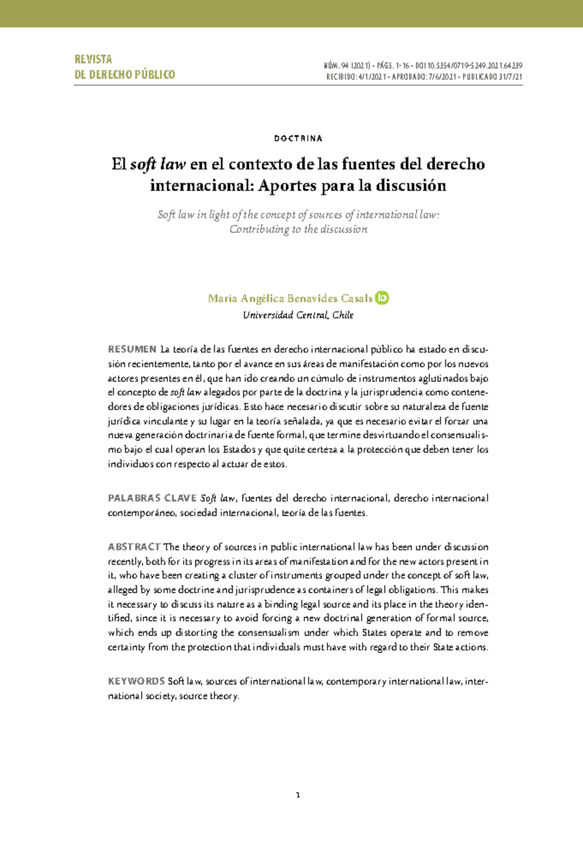 Soft law - El soft law en el contexto de las fuentes del derecho ...