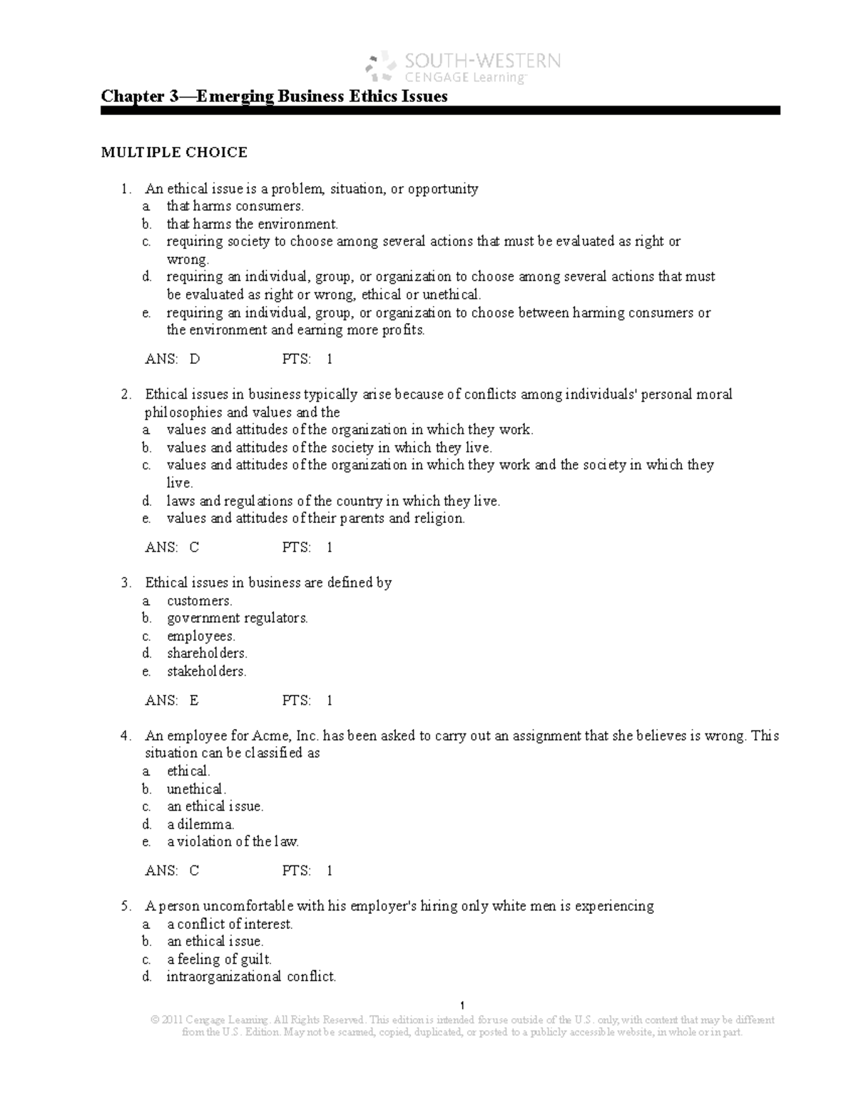 Beedmc 8e Ch 03 - Test Banks For Ethics Course 2nd To 3rd Year Level ...