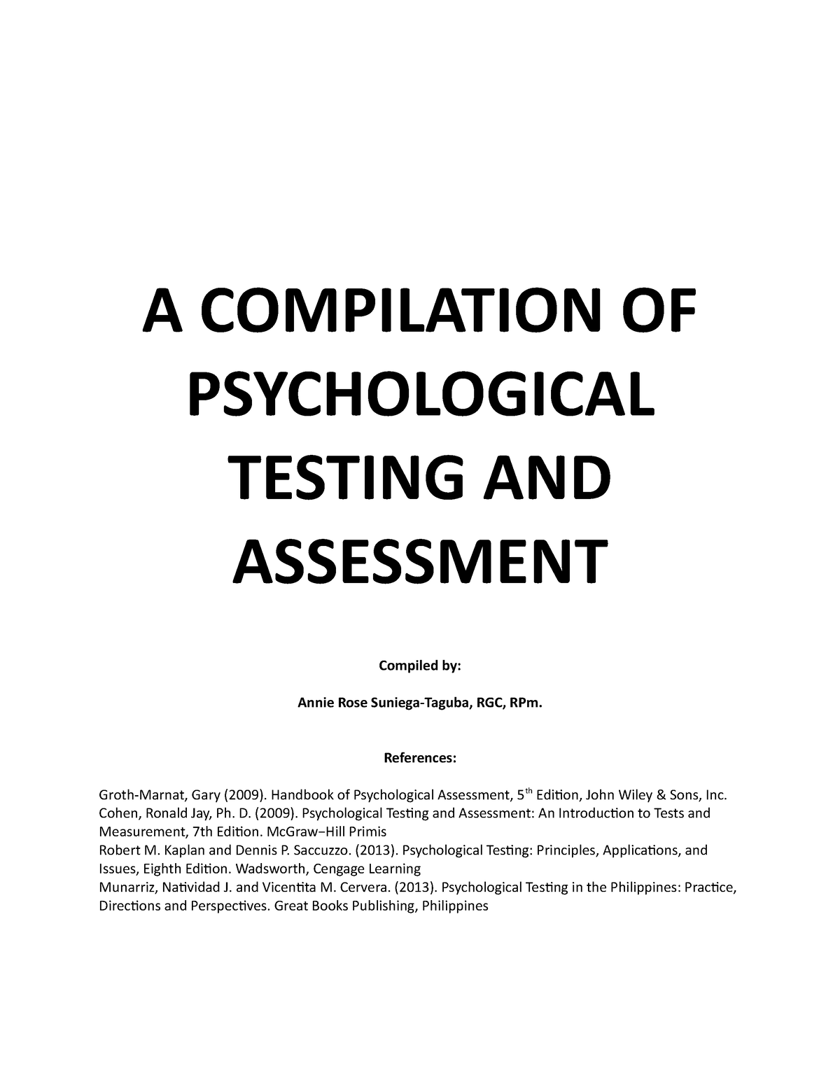 compilation-of-testing-and-assessment-a-compilation-of-psychological