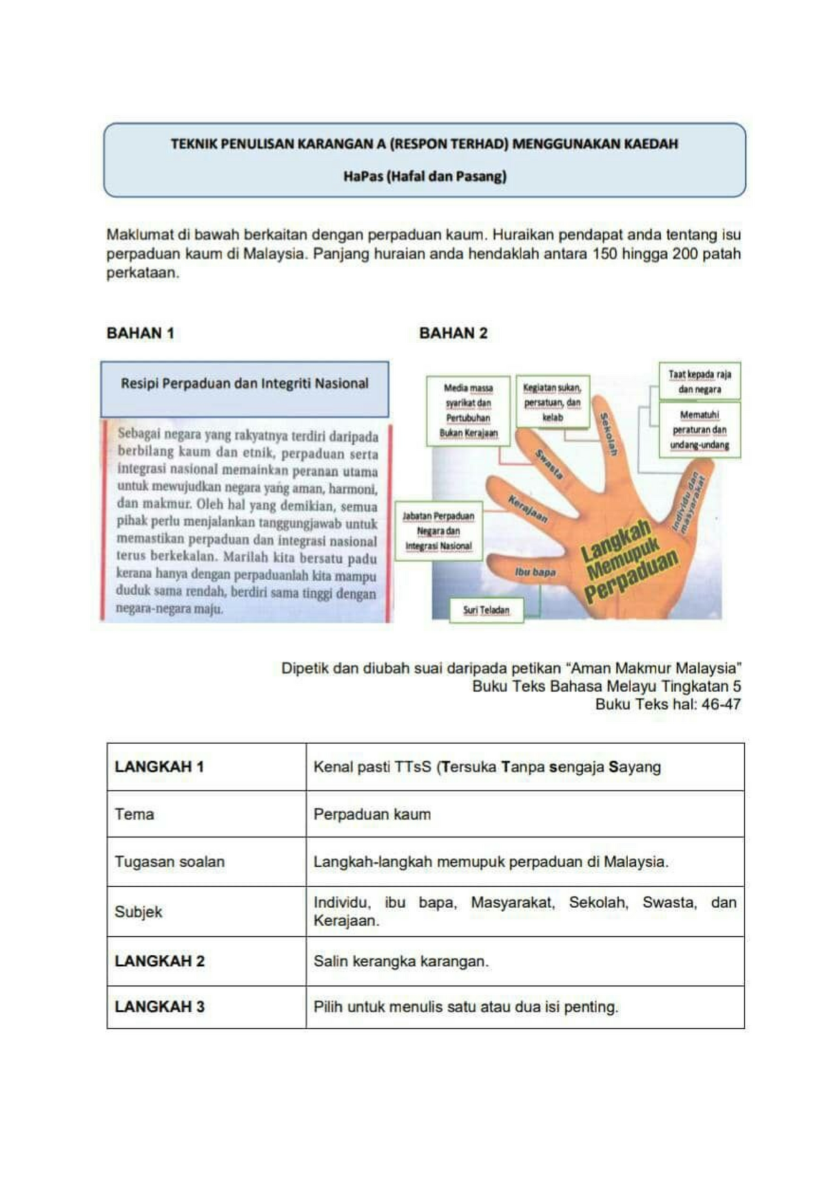 job assignment in bahasa malaysia