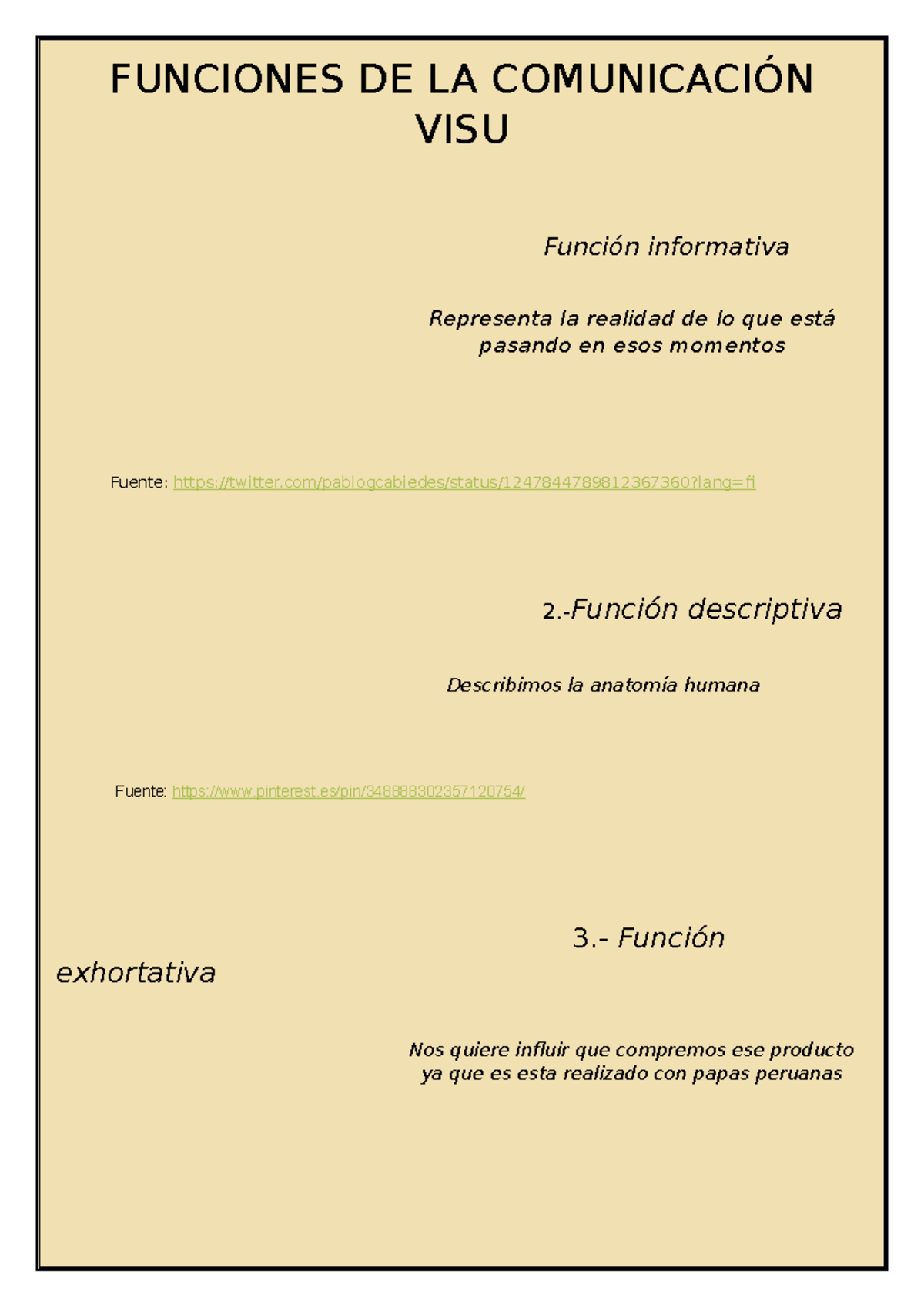 FV Actividad 4 - Funciones de la comuniación - FUNCIONES DE LA ...