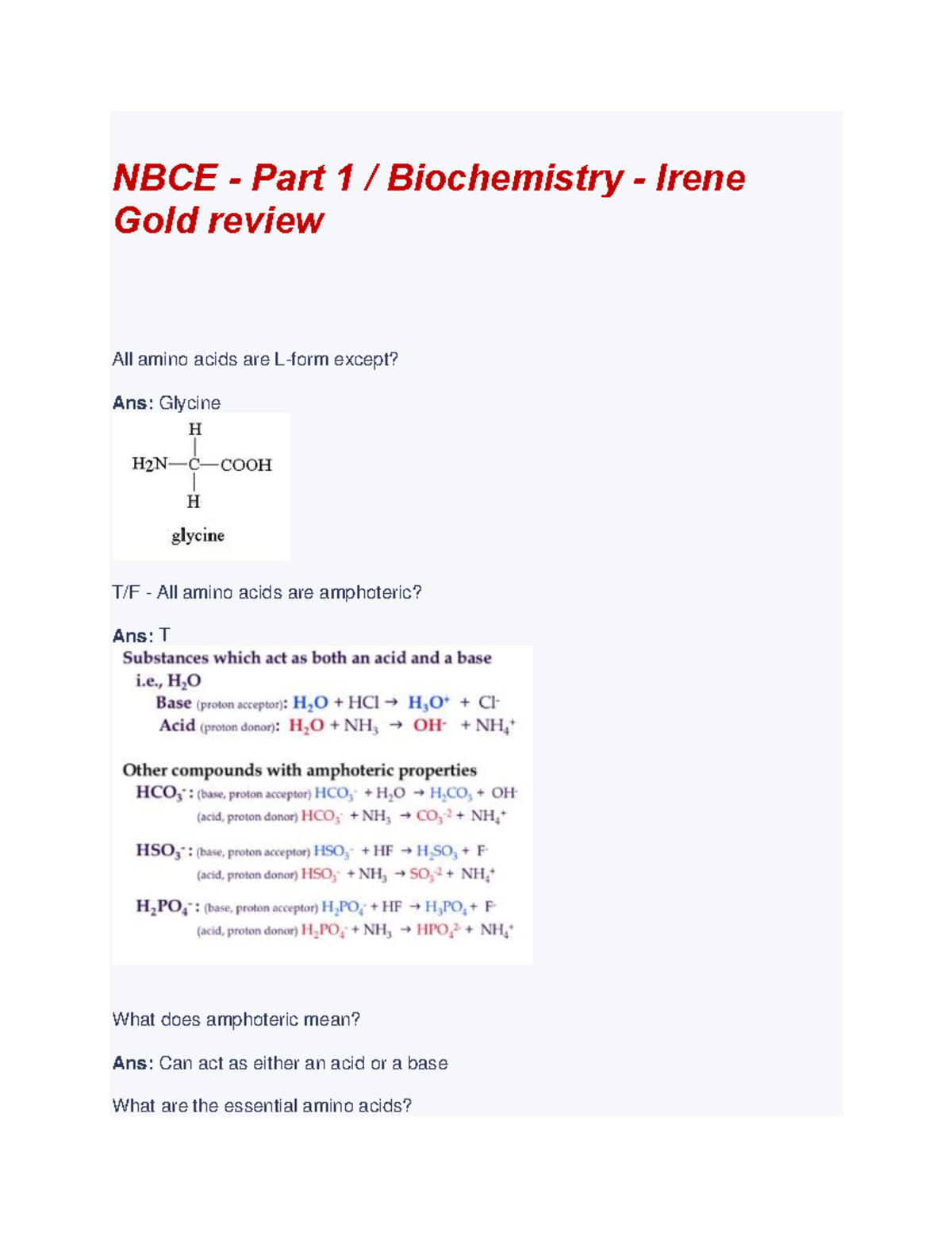 nbce-nbce-nbce-part-1-biochemistry-irene-gold-review-all