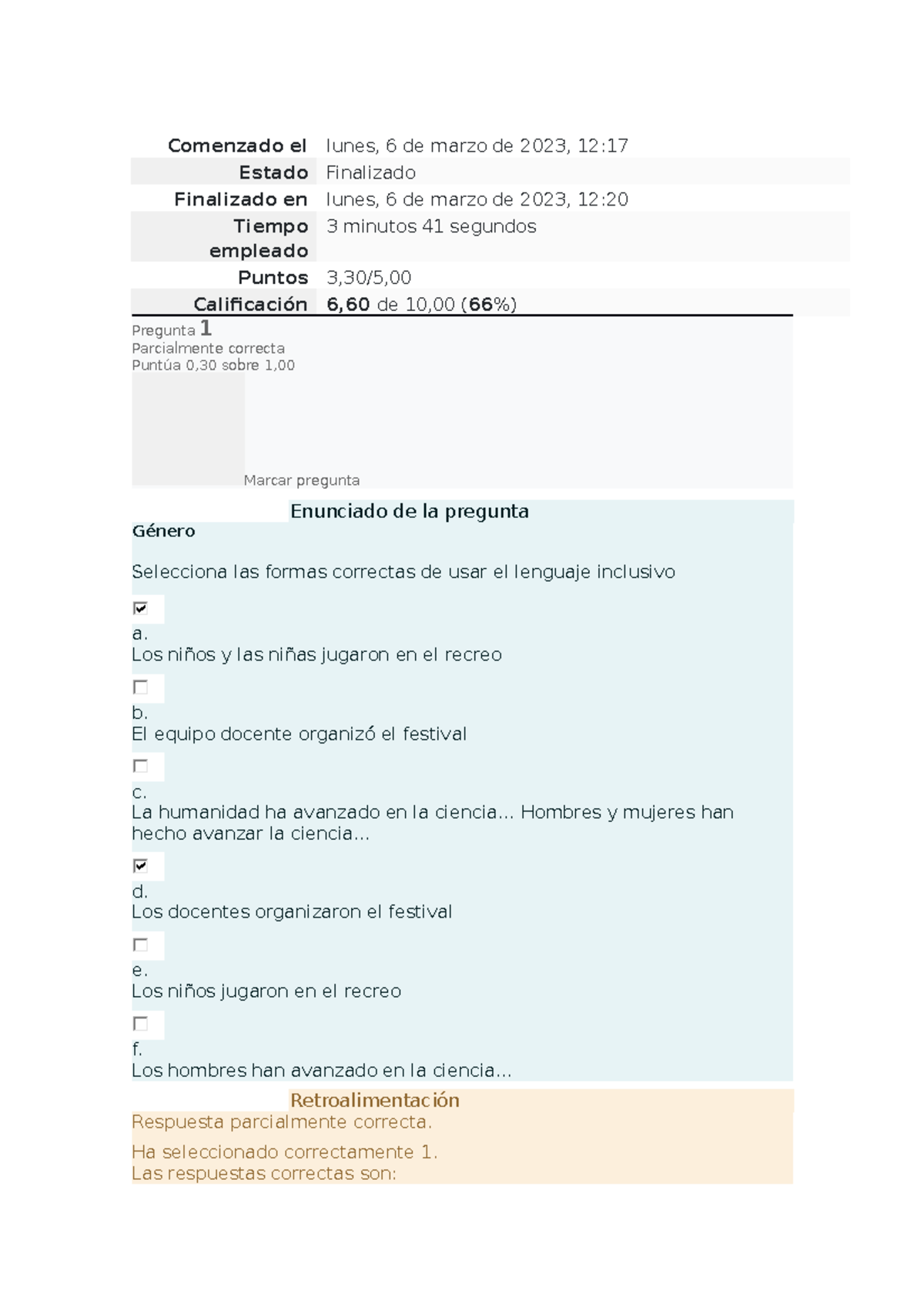 Comenzado Elevaluacion - Comenzado El Lunes, 6 De Marzo De 2023, 12 ...