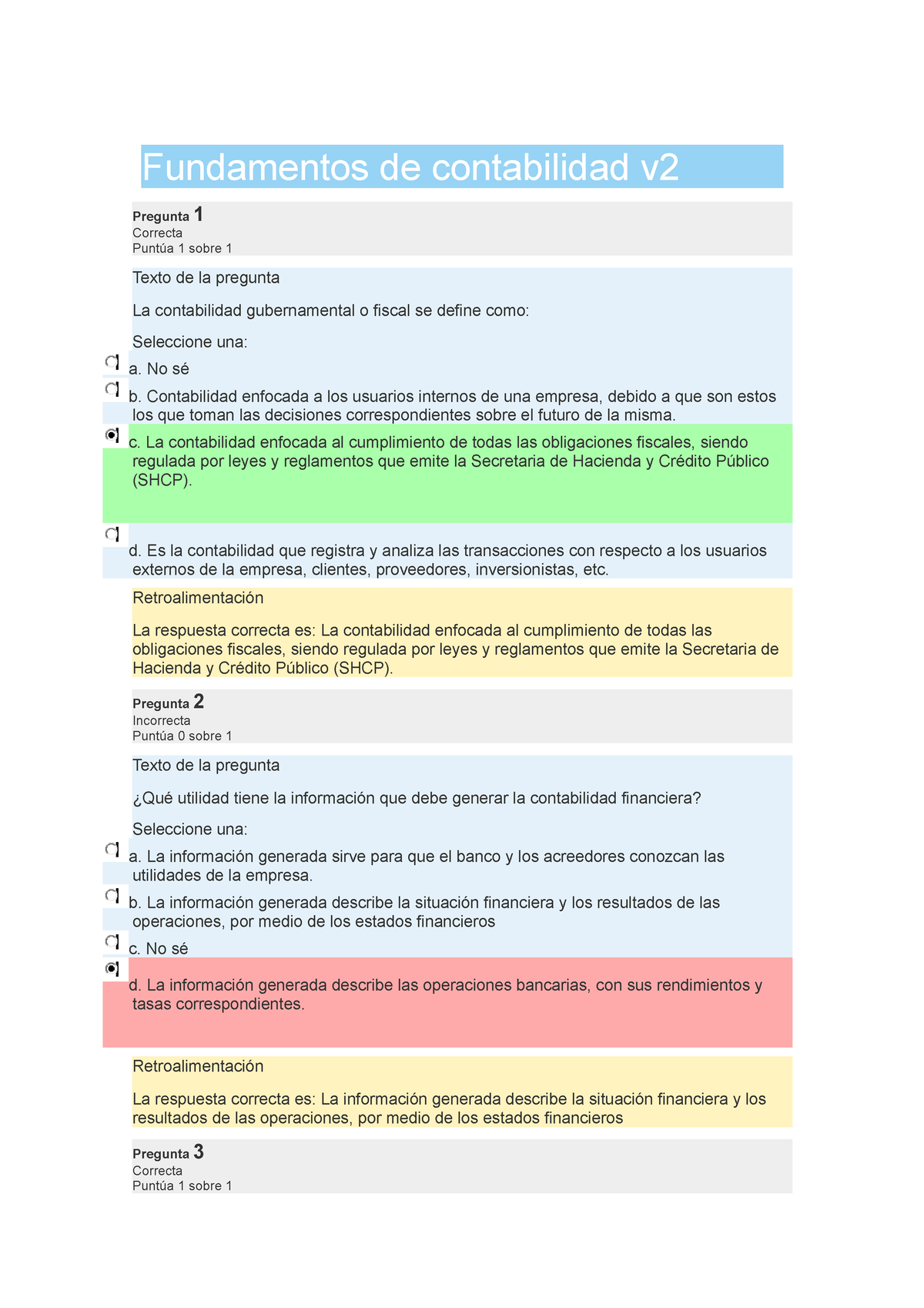 Evaluación Diagnóstica - Fundamentos De Contabilidad V Pregunta 1 ...