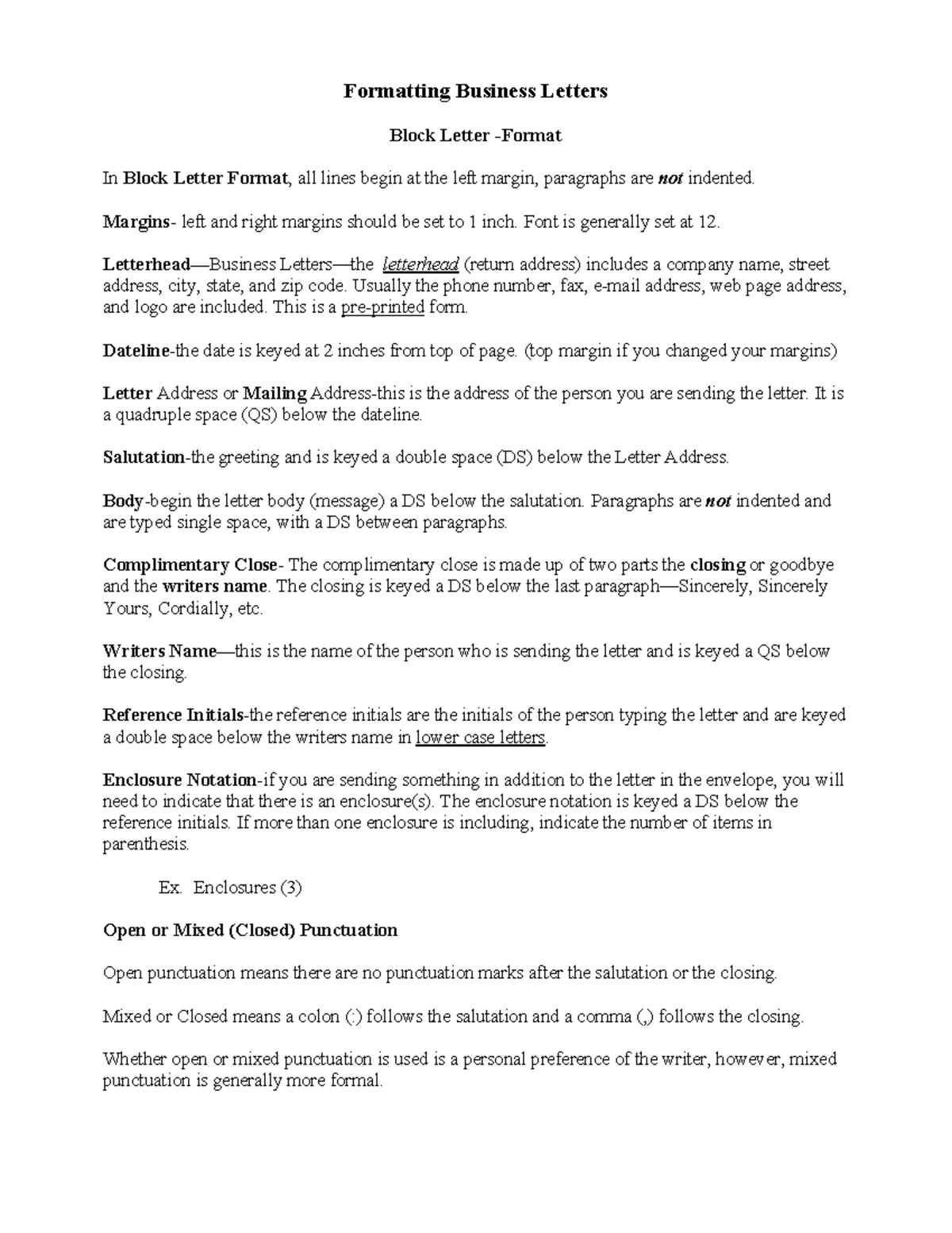 Block Style Letter Format Formatting Business Letters Block Letter block-style-letter-format-formatting-business-letters-block-letter
