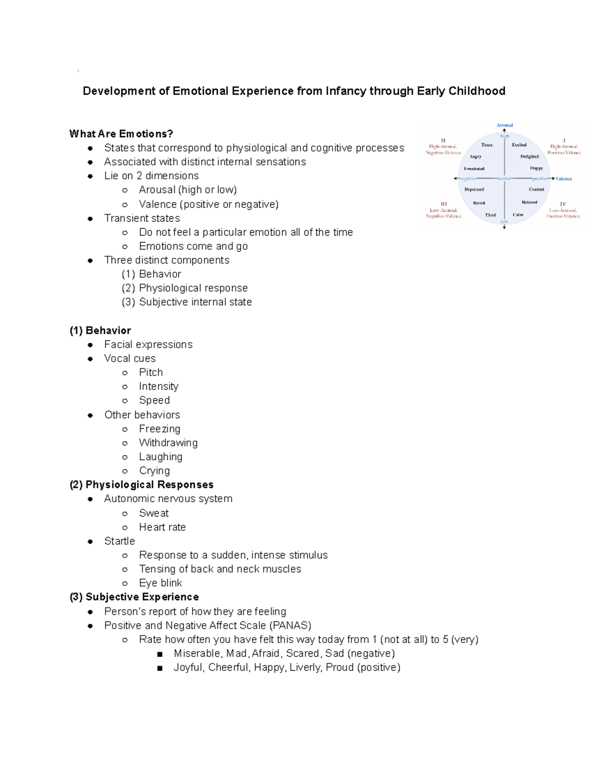 10 - Emotional Development - Development of Emotional Experience from ...