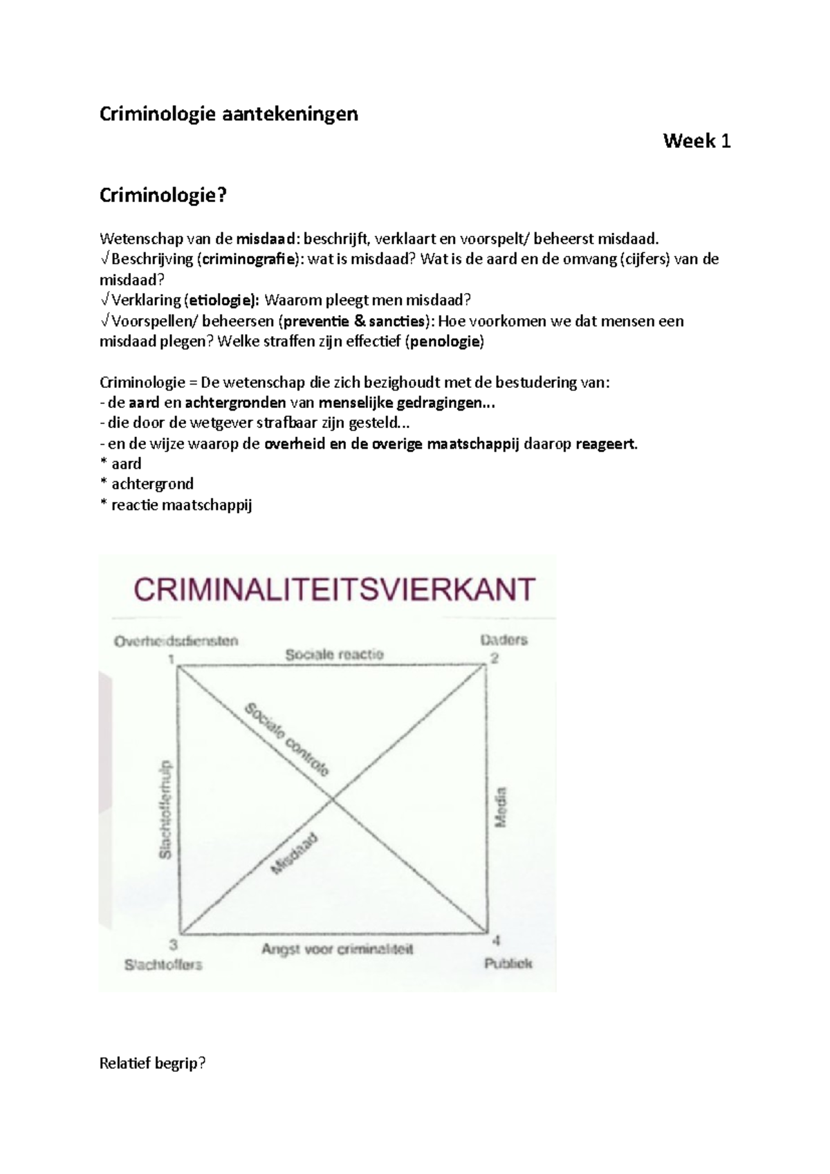 Criminologie Aantekeningen - Beschrijving ( Criminografie ): Wat Is ...