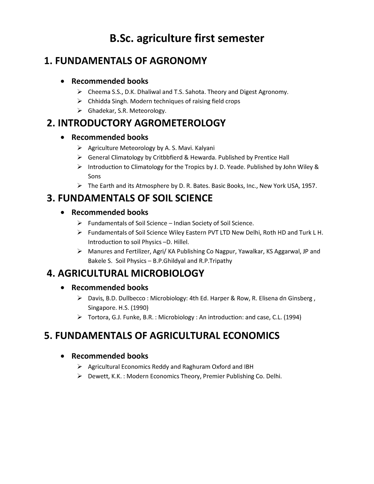 B.sc. Agri Books - Book Of Bsc Ag - B. Agriculture First Semester 1 ...