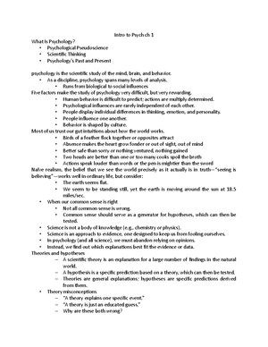 Ch 3 psych - chapter 3 lecture notes with David weber - Ch 3 psych ...