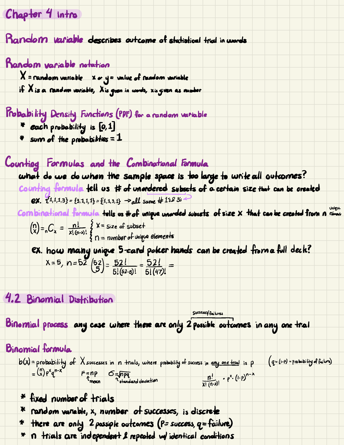 BSTAT 3321 - Alan Cannon: Module 4 - Chapter ####### 4 intro Random ...