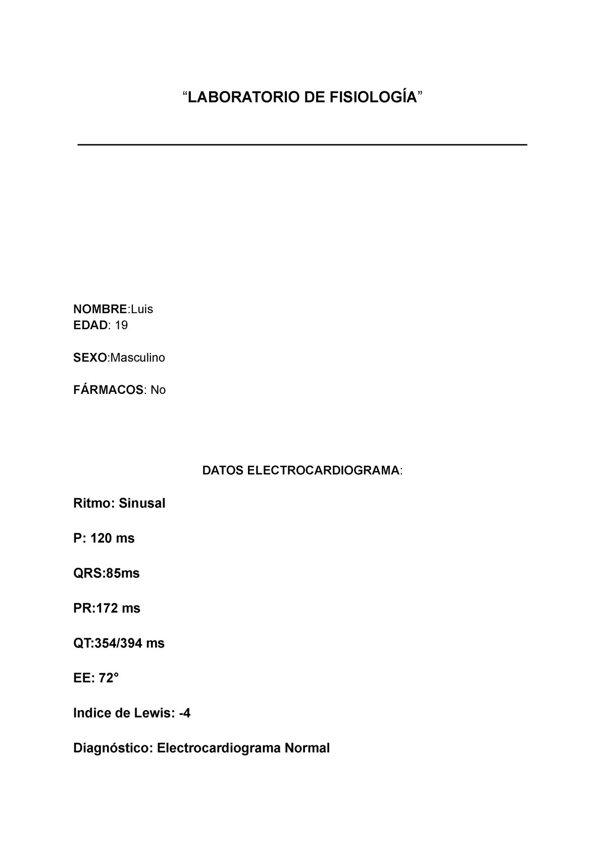 Practica Ecg Apuntes De La Materia De Medicina Los Cuales Son Muy útiles Para Da Un Repaso 6273