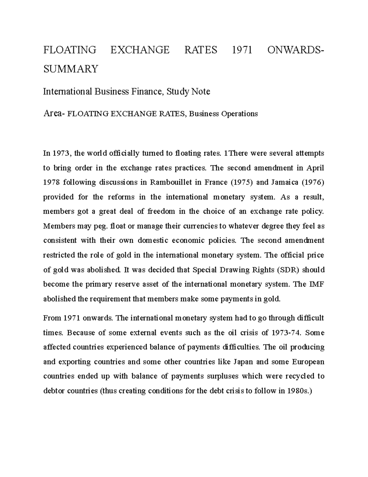 floating-exchange-rates-1971-onwards-floating-exchange-rates-1971