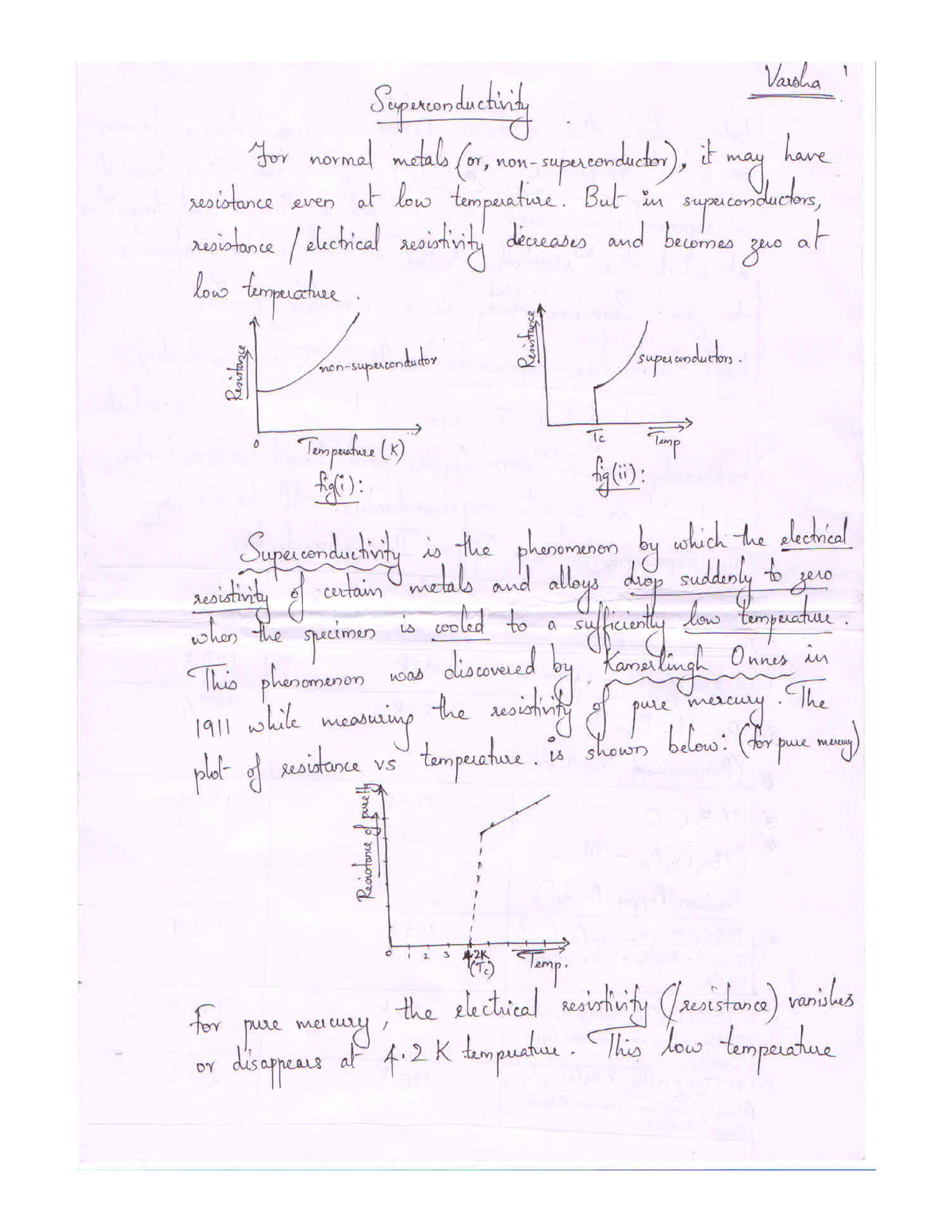 Superconductivity Note - Engineering Physics A - Studocu