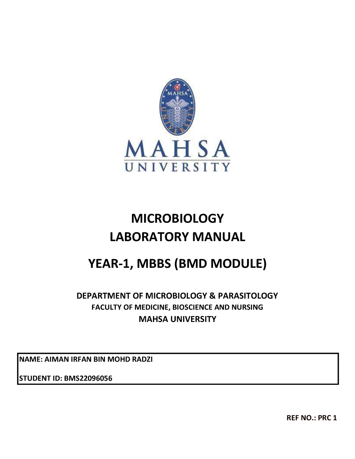 Practical 1 LAB Manual - This Is Lab Report For Biochemistry ...