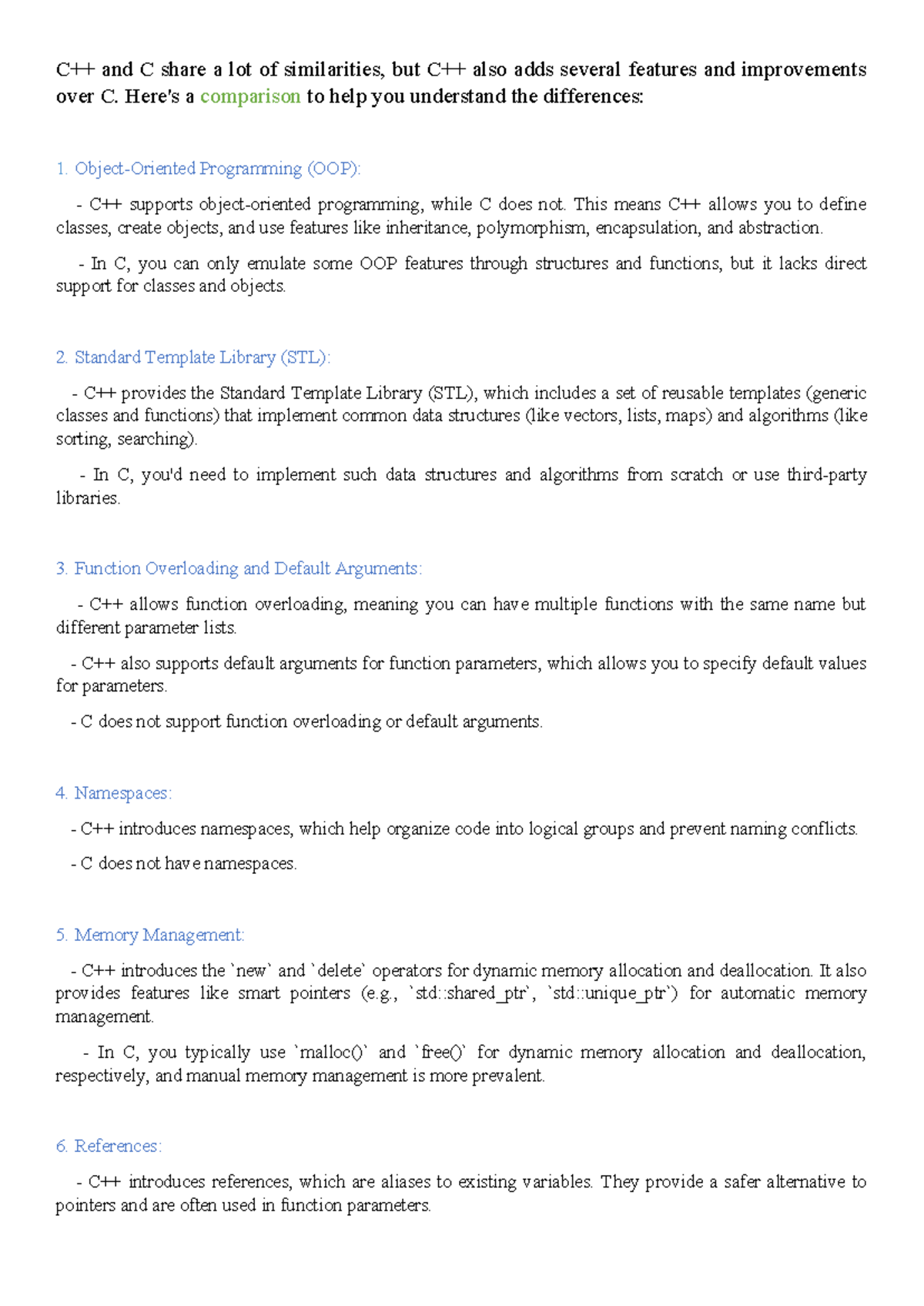 C vs C++ - It is a simple differenciation between C & C++ - C++ and C ...