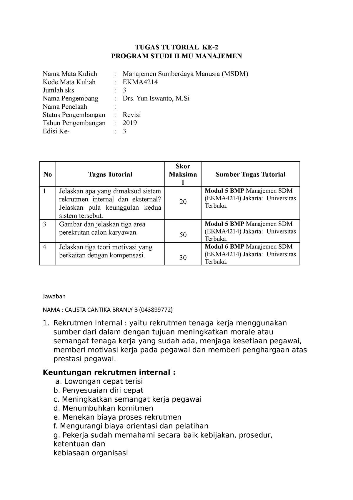 Tugas Tutorial Ke Mnj Sdmdocx Tugas Tutorial Ke Program Studi