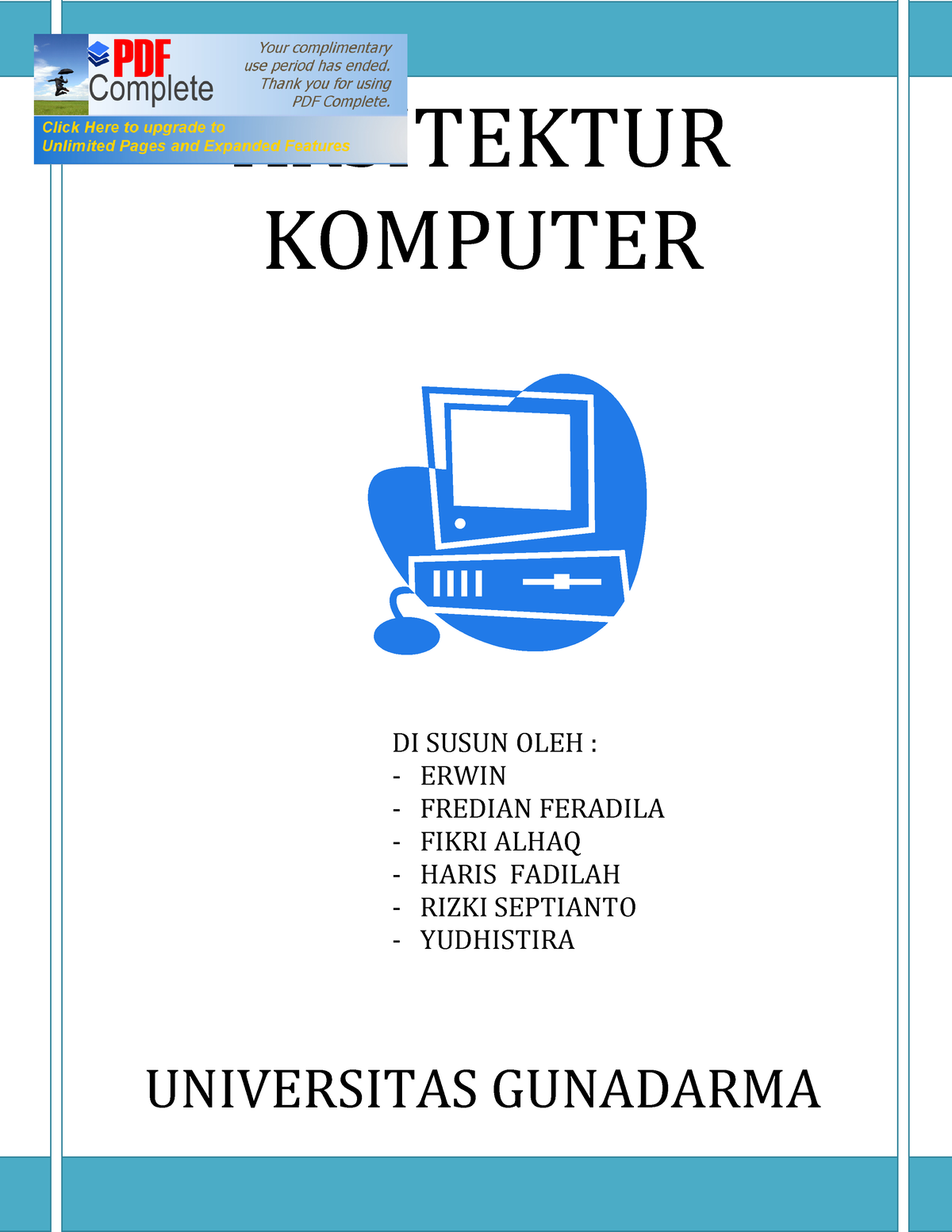 Arsitektur Komputer Pembahasan Materi Dan Contoh - ARSITEKTUR KOMPUTER ...