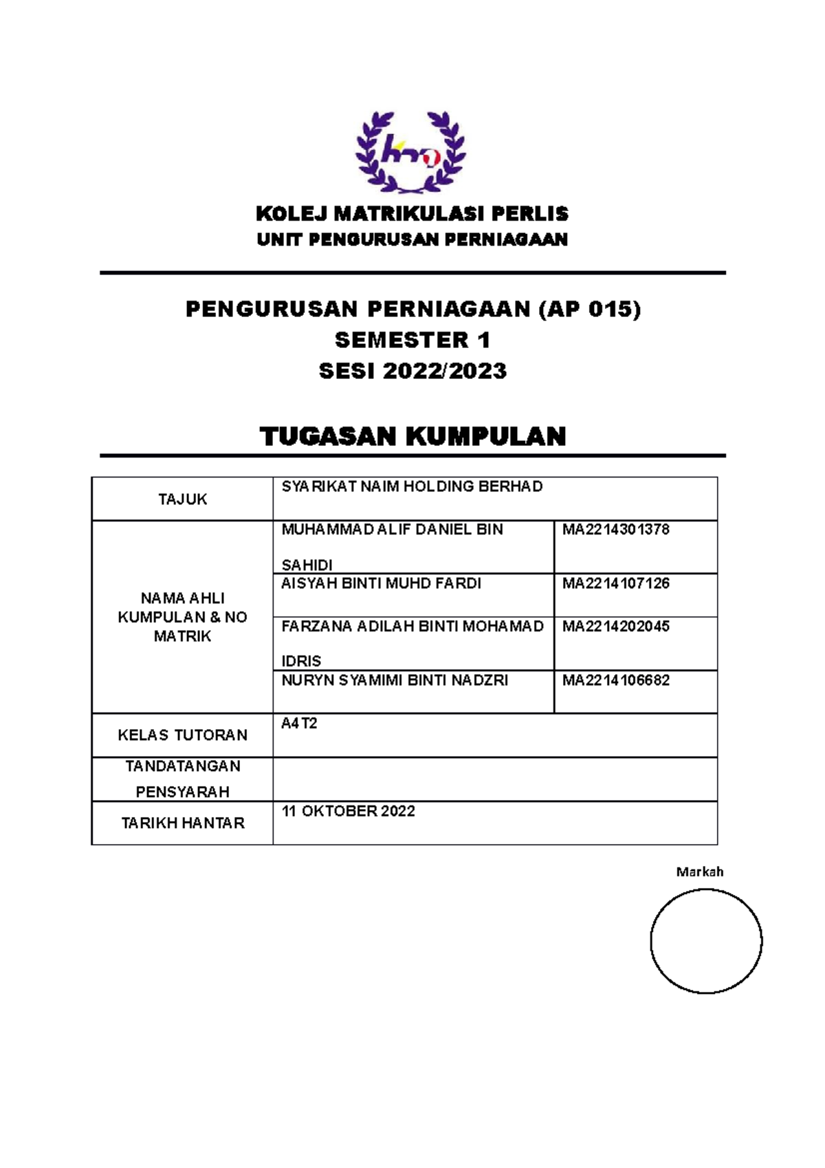 MIND MAP CHAPTER 7 PP - KOLEJ MATRIKULASI PERLIS UNIT PENGURUSAN ...