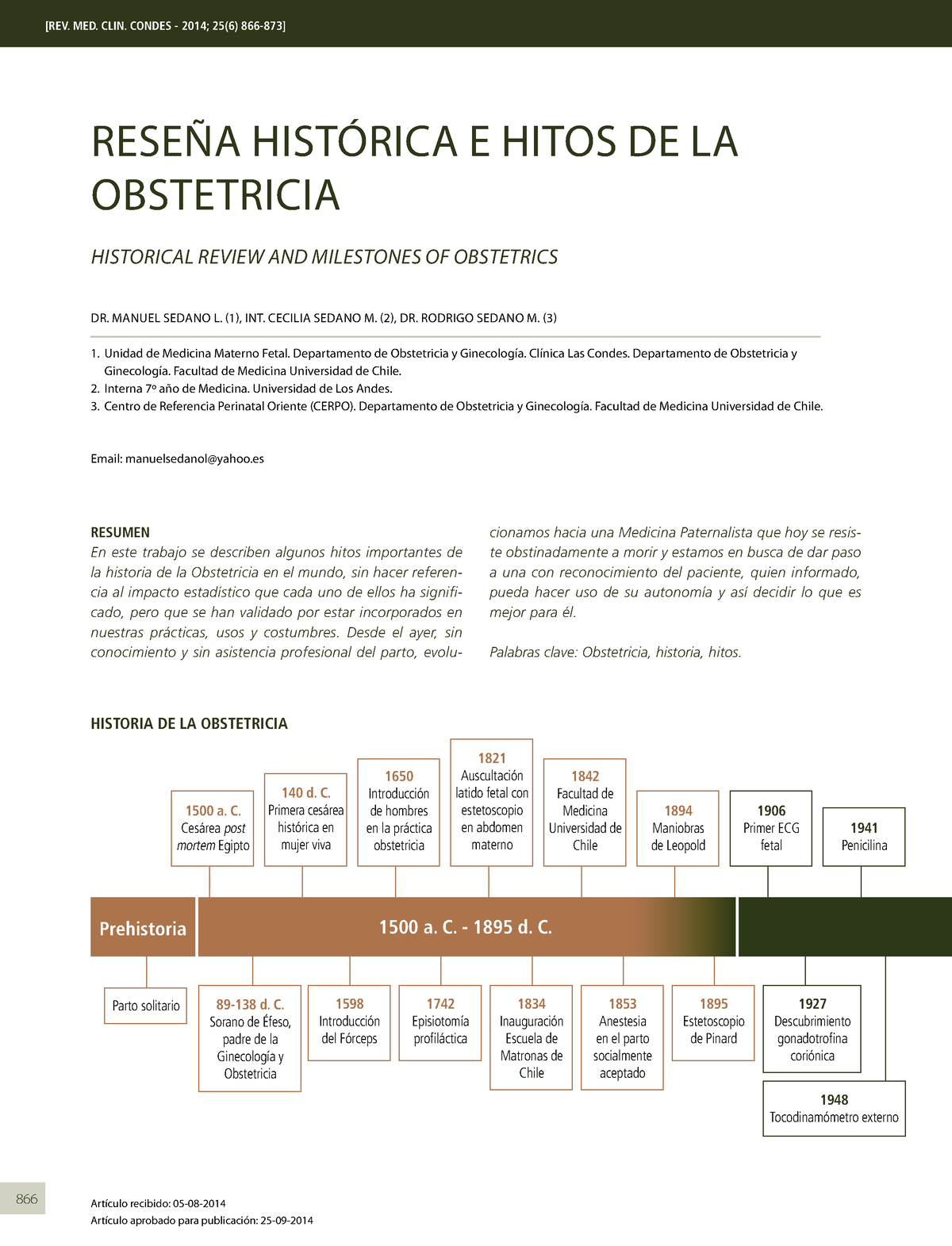 Reseña historica e hitos de la obstetricia - 866 RESUMEN En este trabajo se  describen algunos hitos - Studocu