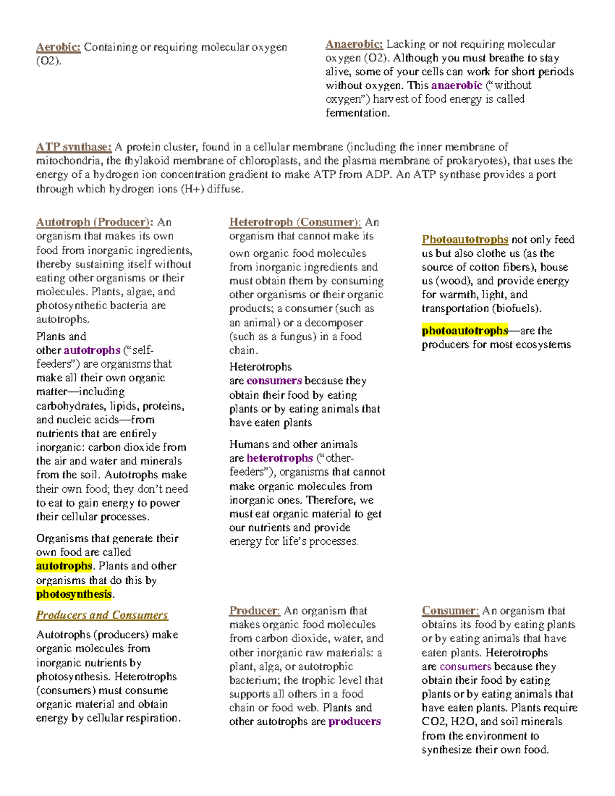 Ch 6 And 7 Notes - Study Guide - BSC1005 - Studocu