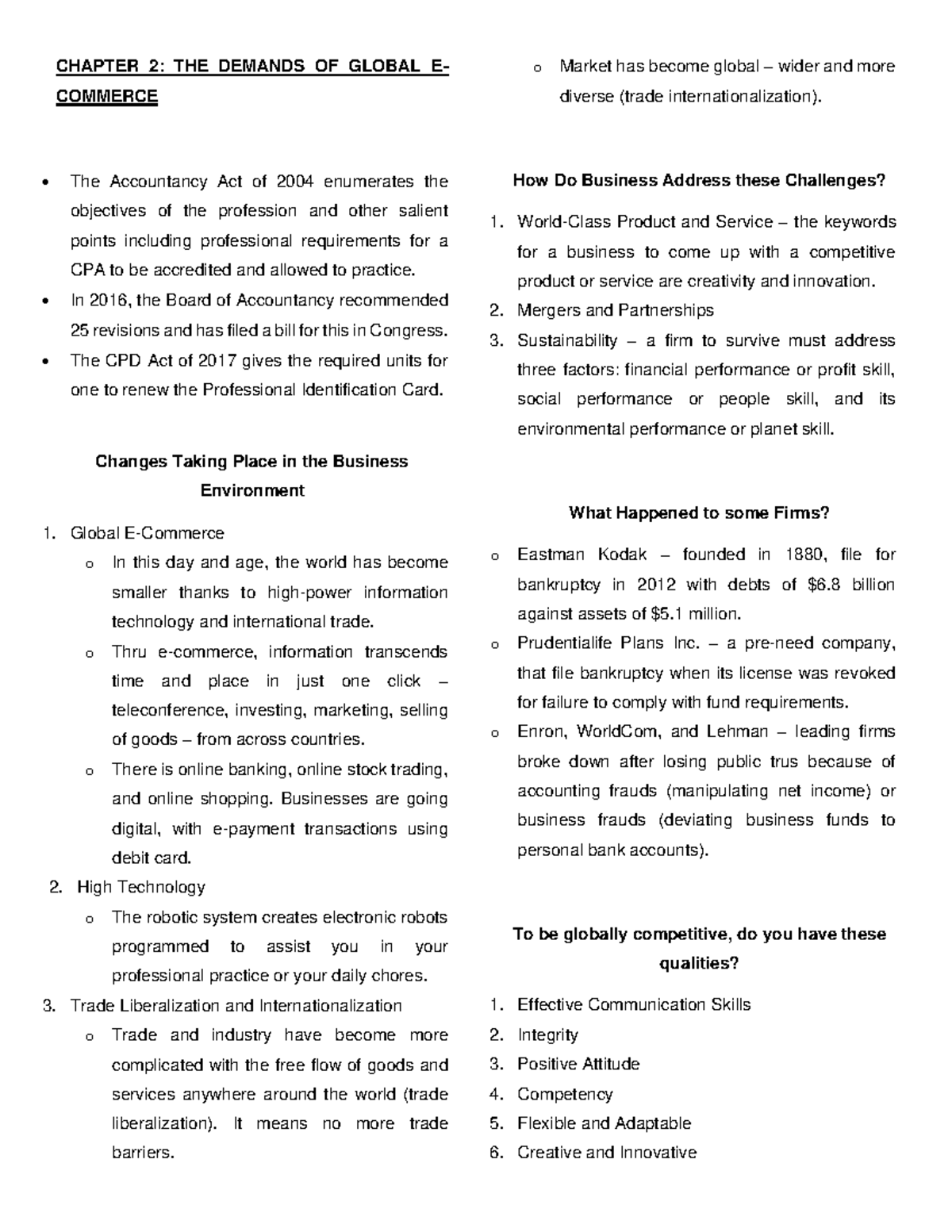 Chapter 2 - Financial Accounting and Reporting - CHAPTER 2: THE DEMANDS ...