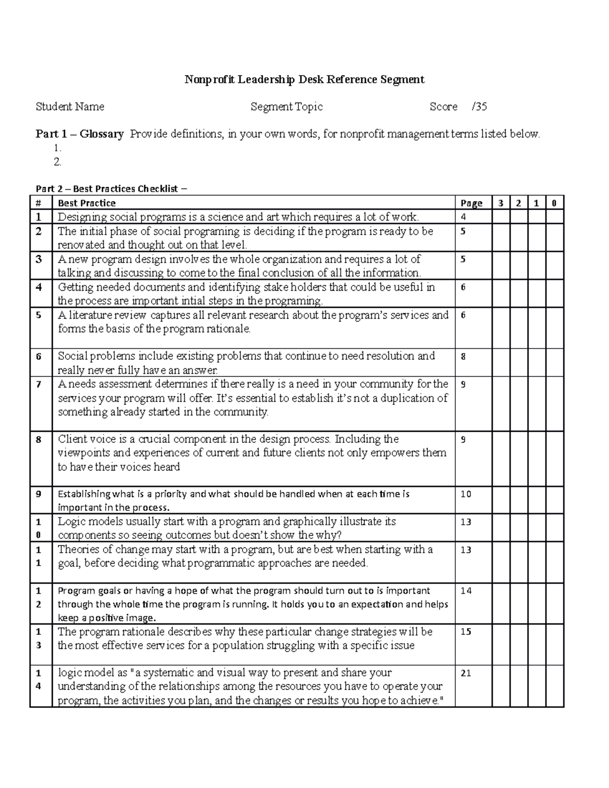 Dwsk ref 4 - desk reference - Nonprofit Leadership Desk Reference ...
