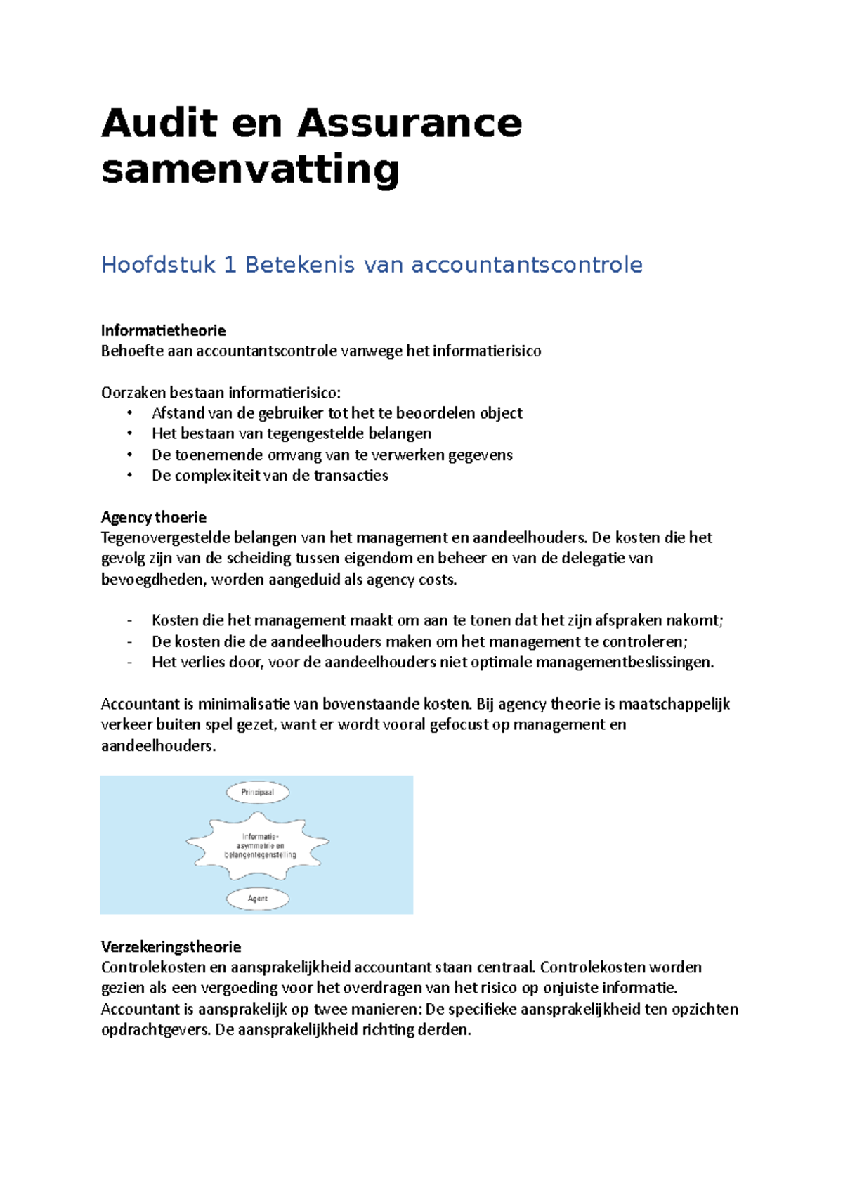 Audit En Assurance Samenvatting - Audit En Assurance Samenvatting ...