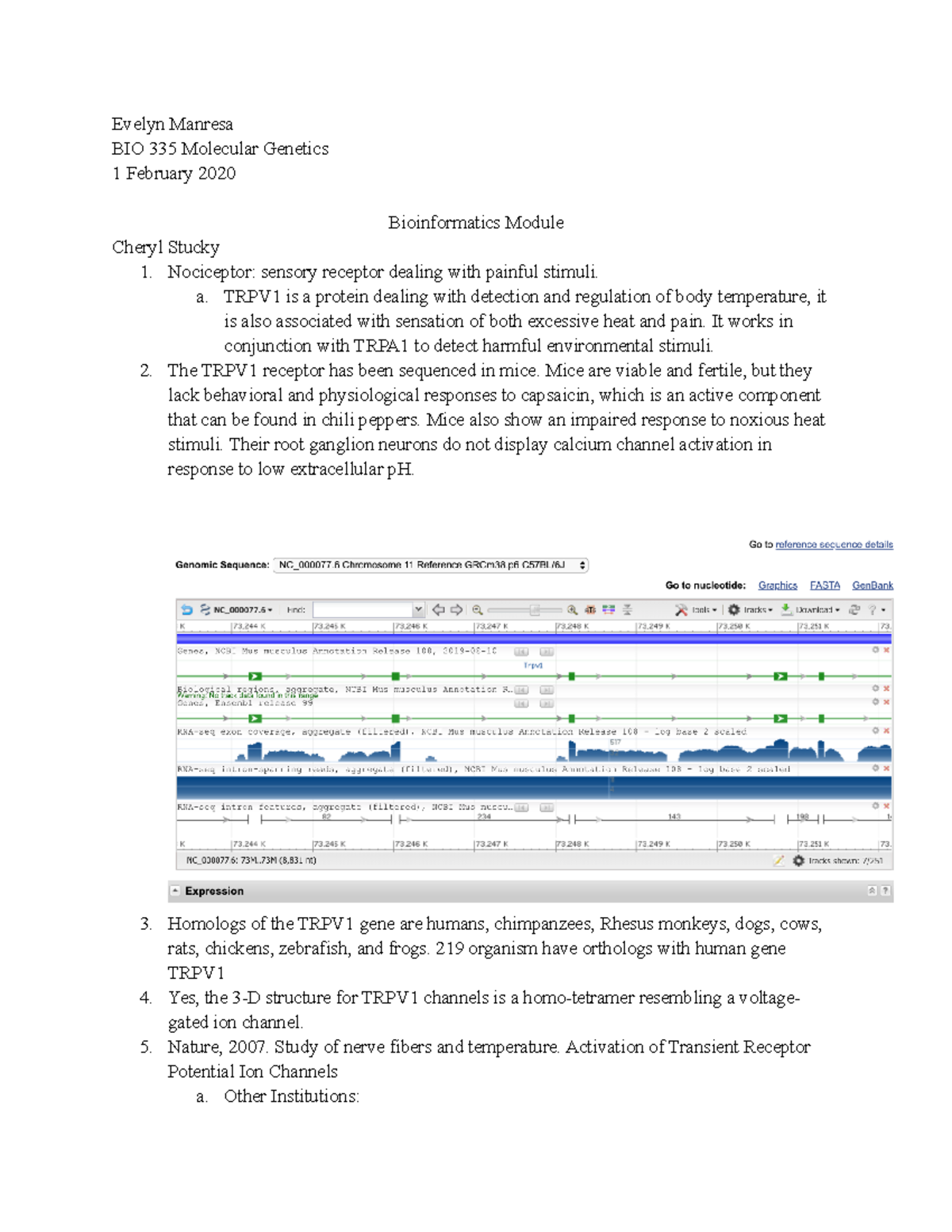 bioinformatics assignment pdf