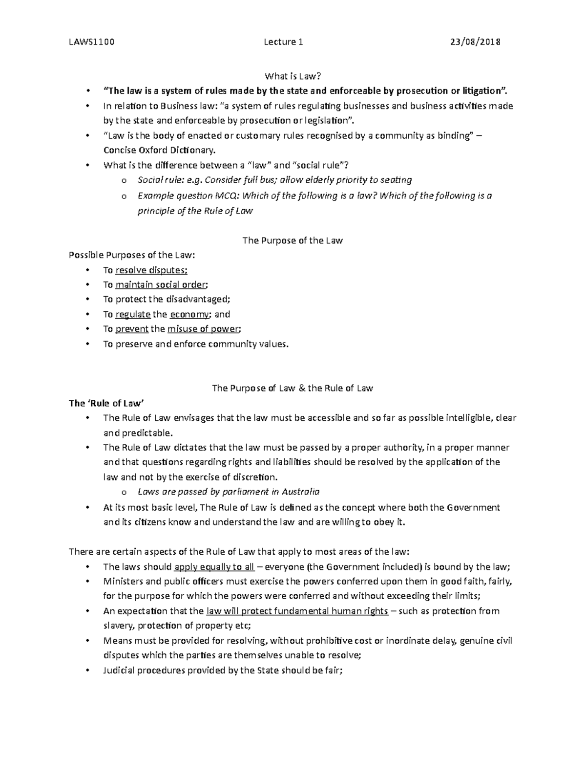 laws1100-lecture-1-notes-outline-laws1100-lecture-1-what-is-law