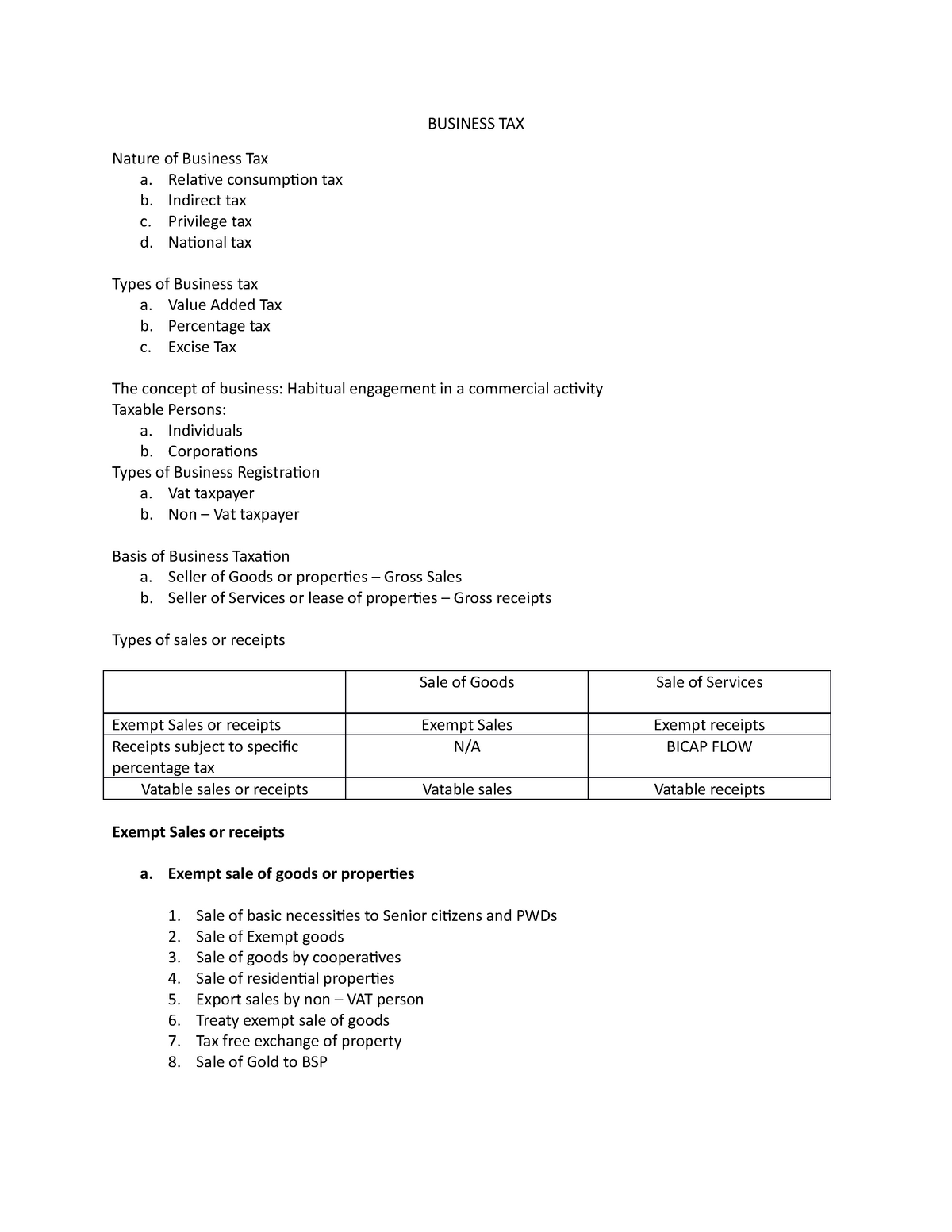 business and taxes research paper