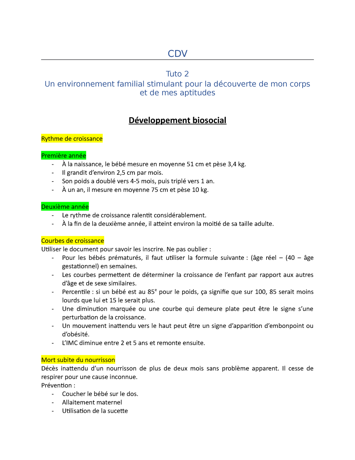 Cdv Tuto 2 0 2 Ans Notes De Cours 2 Studocu