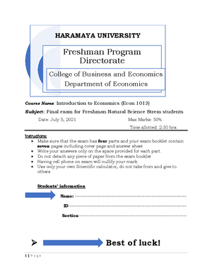 General Physics Phys 1011 Module freshman course - Ministry of Science ...