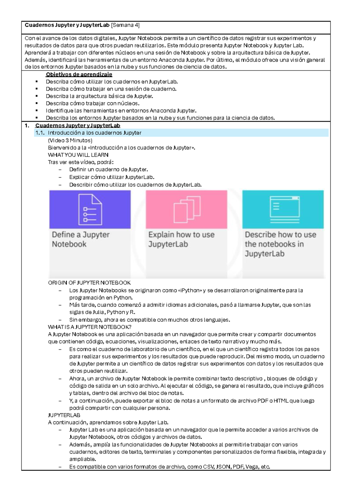 Tools for the Data Science - Week 4 - Cuadernos Jupyter y JupyterLab ...