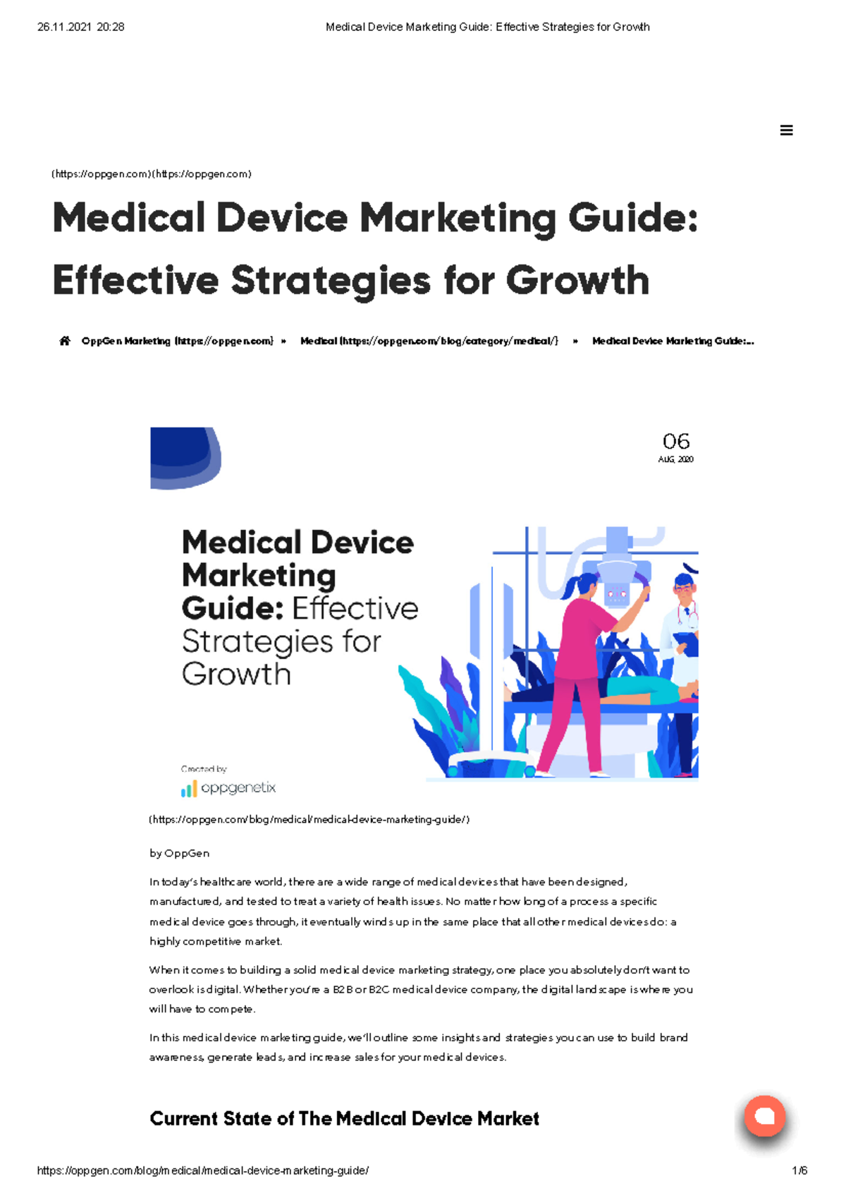 Medical Device Marketing Guide Effective Strategies for Growth - OppGen ...