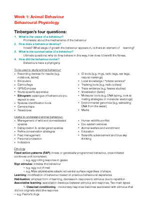 Focal Animal Sampling - Focal Animal Sampling Experiment 1 During the ...