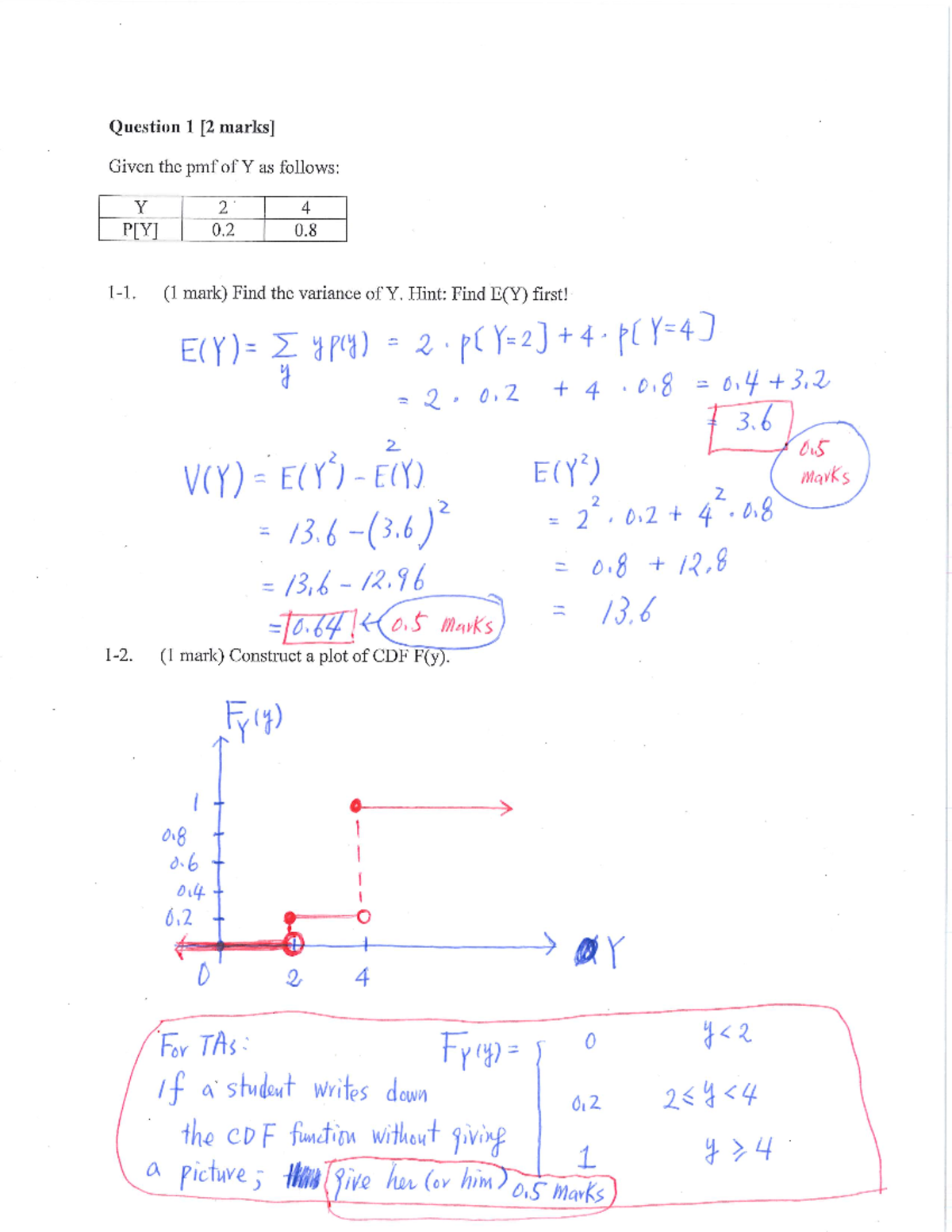 Exam 14 October 2019, questions and answers - STAT 270 - Studocu