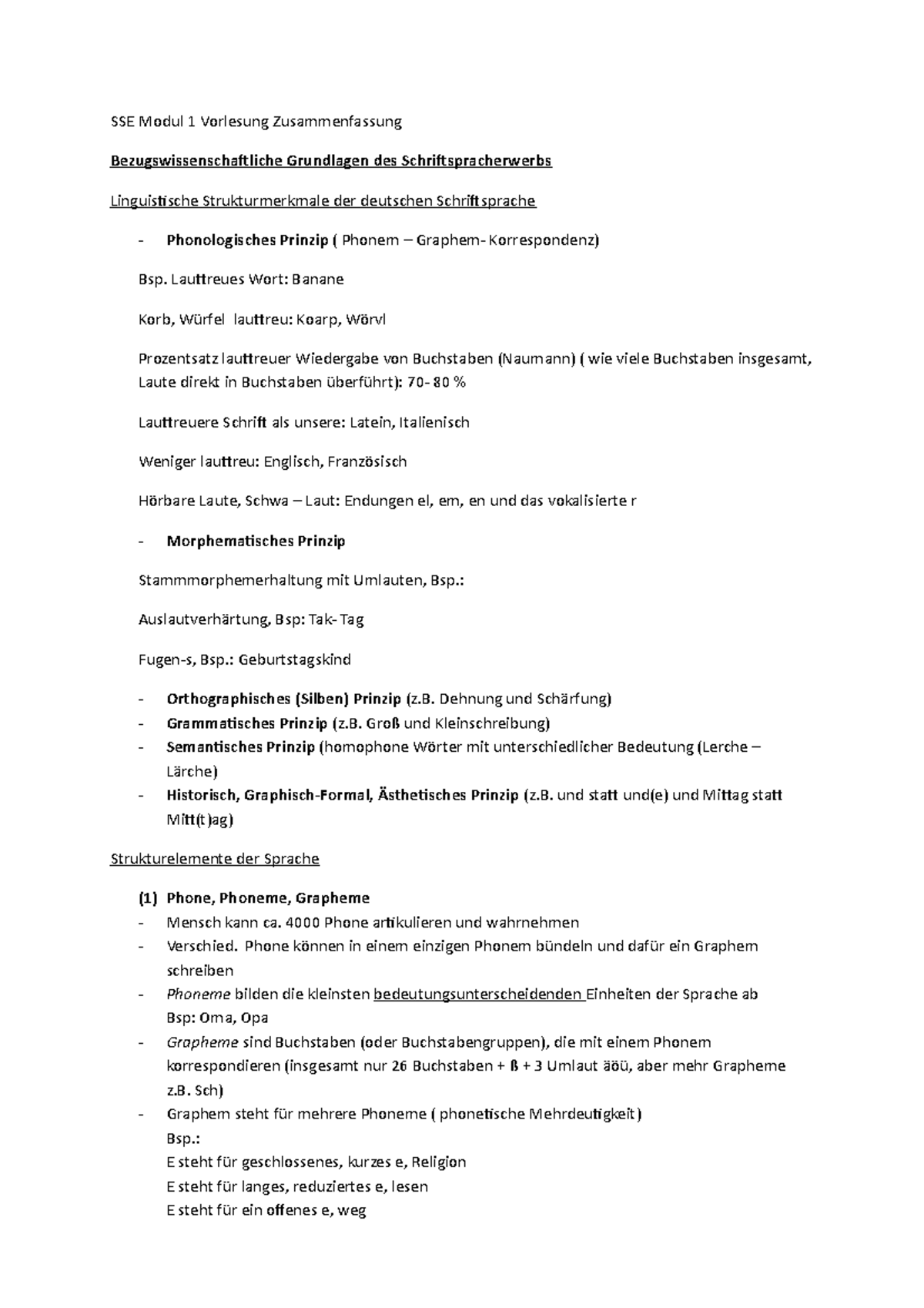 SSE Modul 1 Vorlesung Zusammenfassung - Einführung In Die Didaktik Des ...