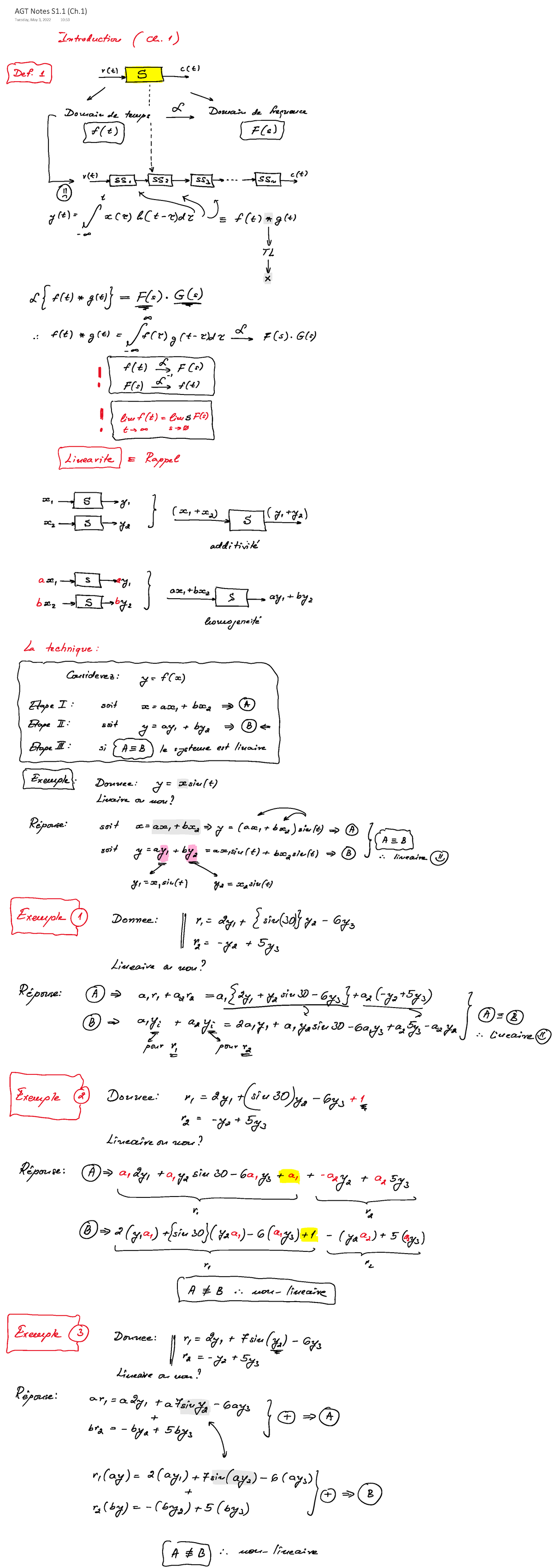 AGT ELG Notes S1.1 (Ch - ELG3155 - AGT Notes S1 (Ch) Tuesday, May 3, 2022 10: - Studocu