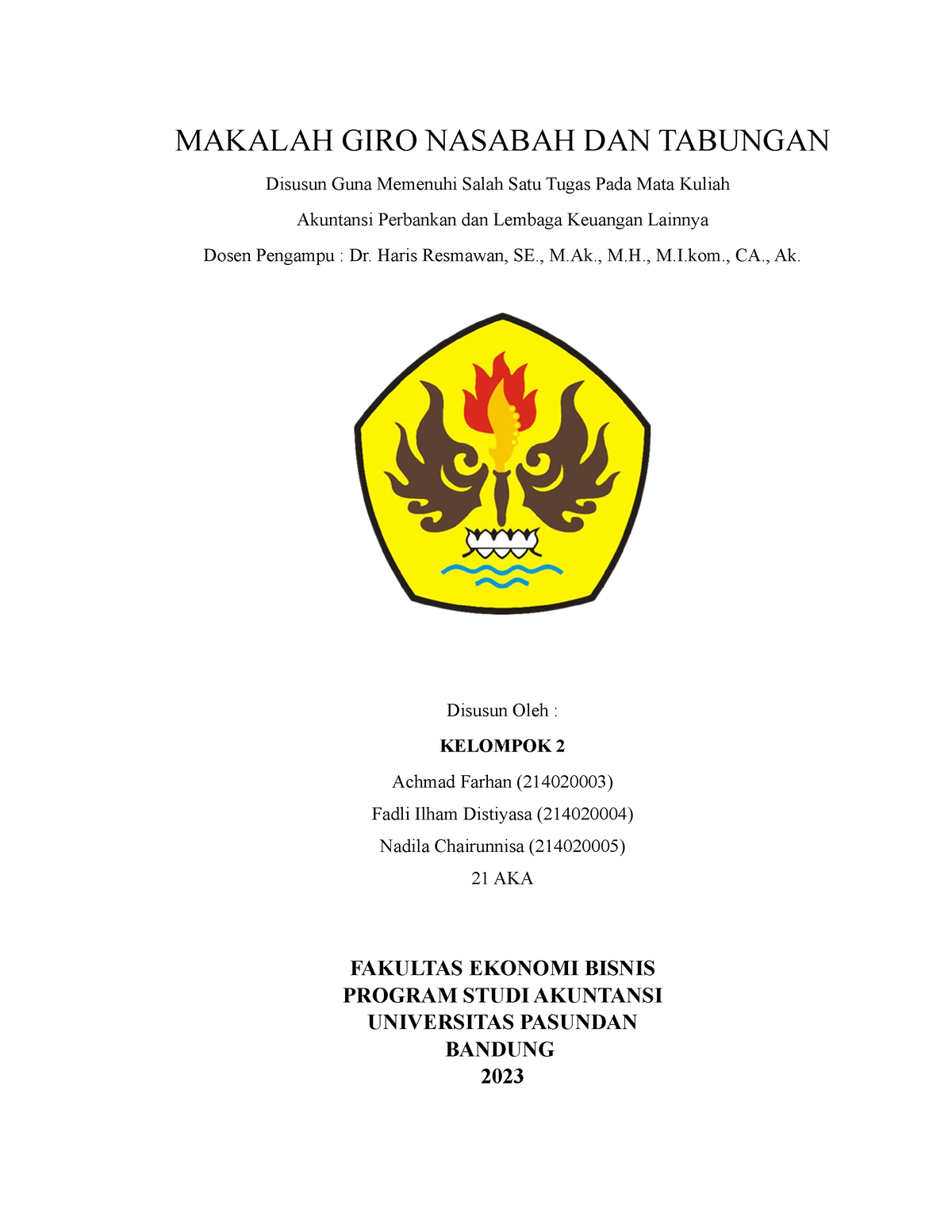 Perbankan Makalah Giro Deposito Dan Tabu - MAKALAH GIRO NASABAH DAN ...