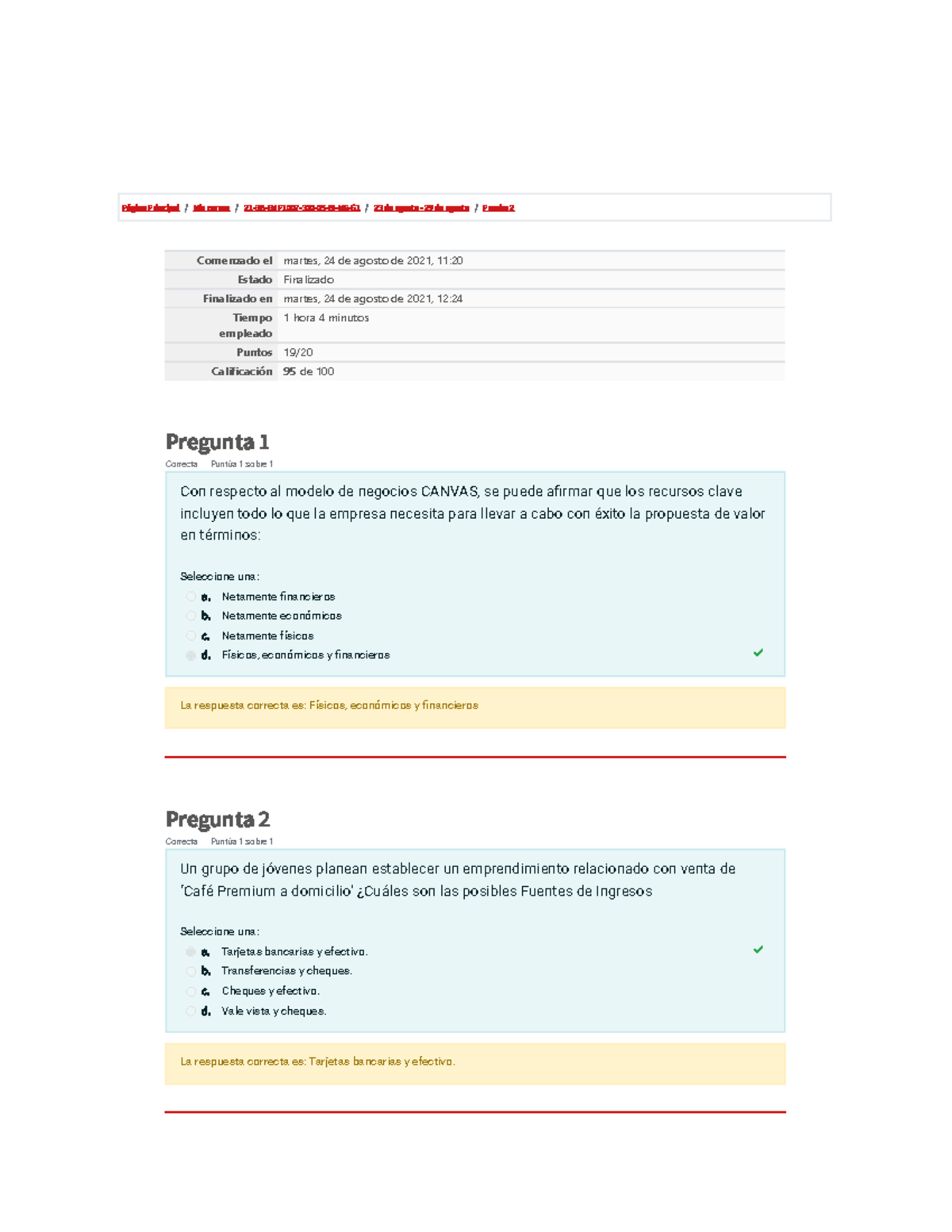 Prueba 2-Emprendimiento - Página Principal / Mis Cursos / 21-3B-EMP1007 ...