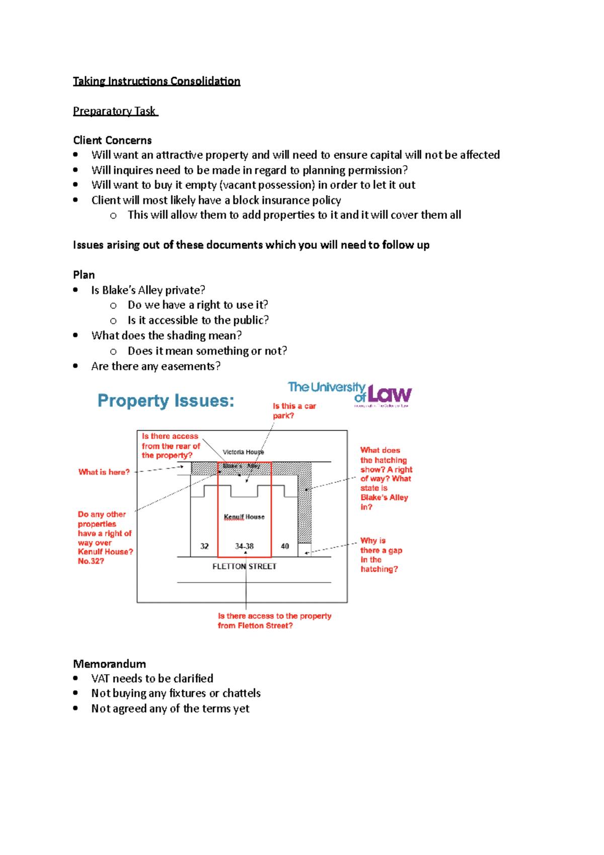 1. Taking Instructions refurbishment costs) Task 1 Arcadian