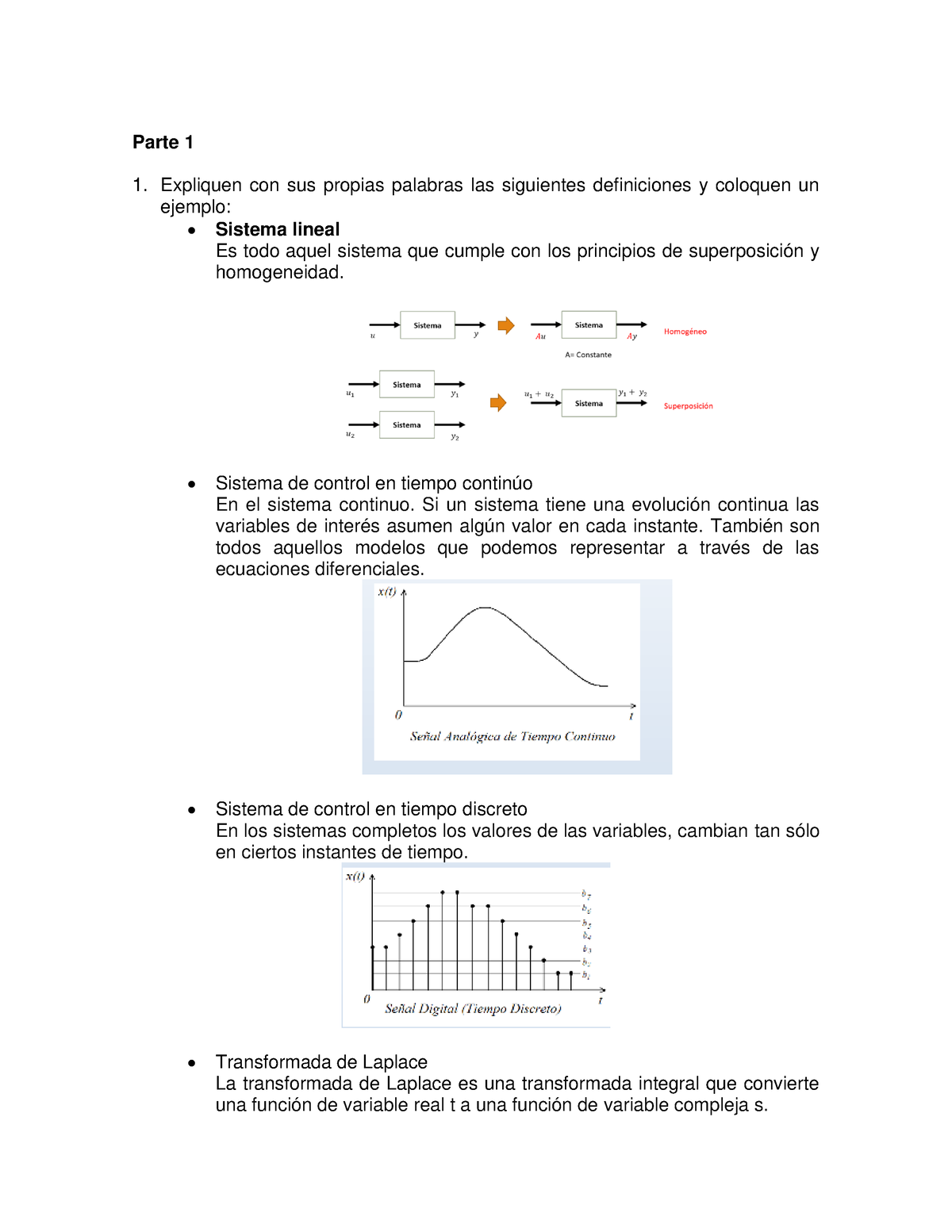 Ingenieria De Control Actividad 1 - Parte 1 1. Expliquen Con Sus ...