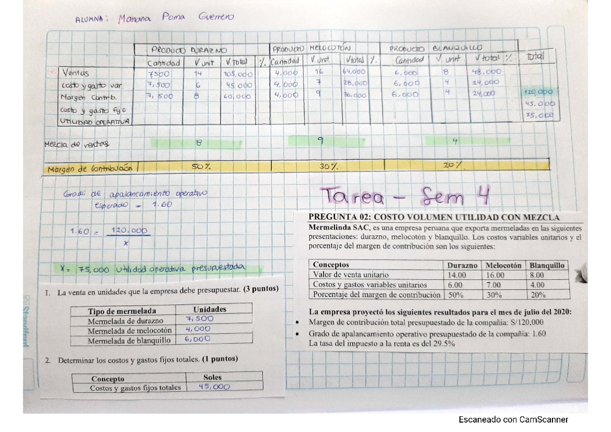 Tarea Semanales - Costos Y Presupuestos - Studocu