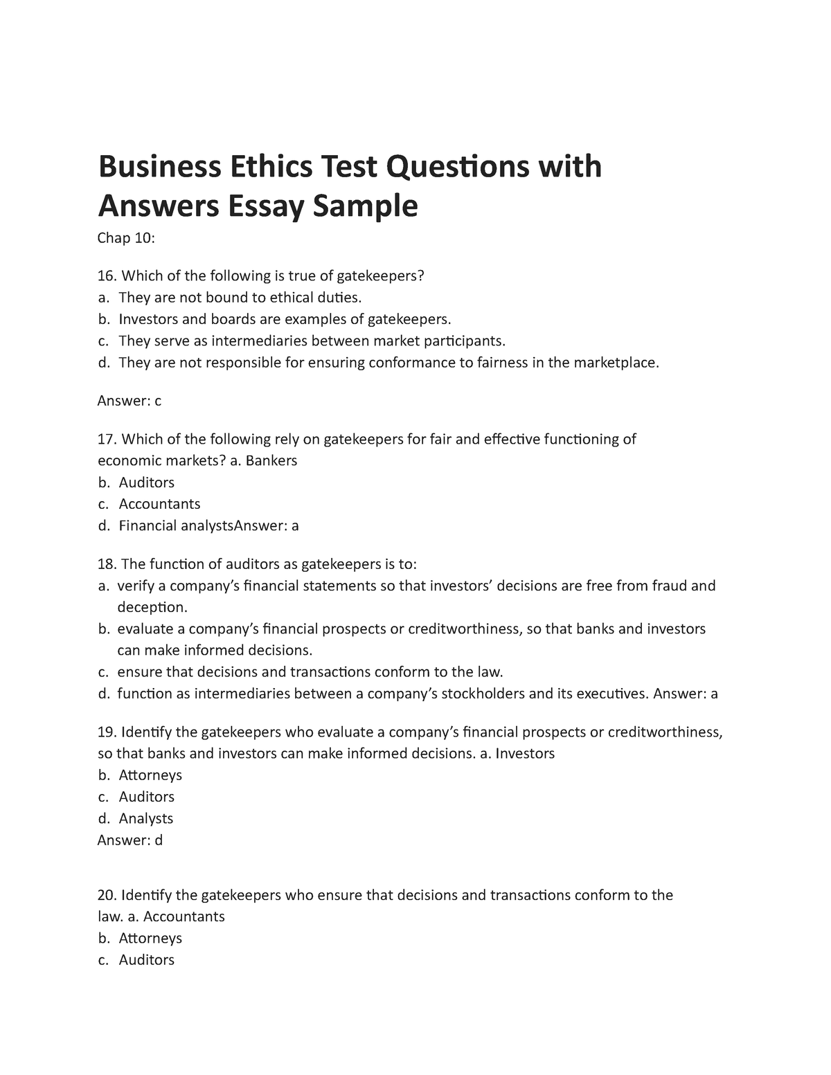 good research questions for business ethics